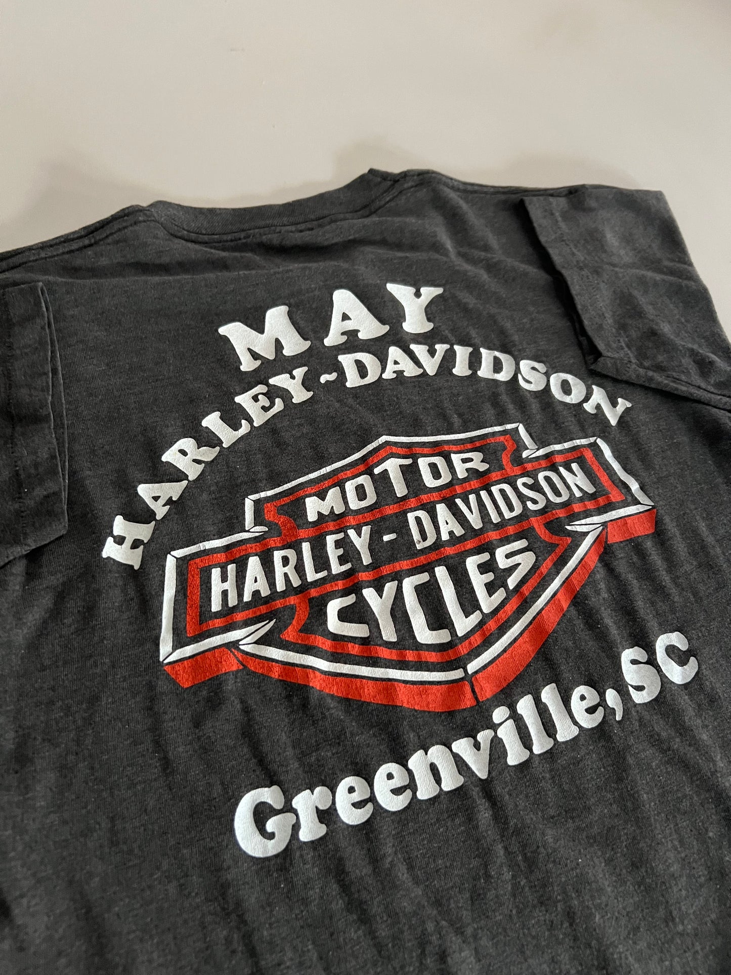Small 1980s Harley Davidson SC 3D Emblem T-shirt