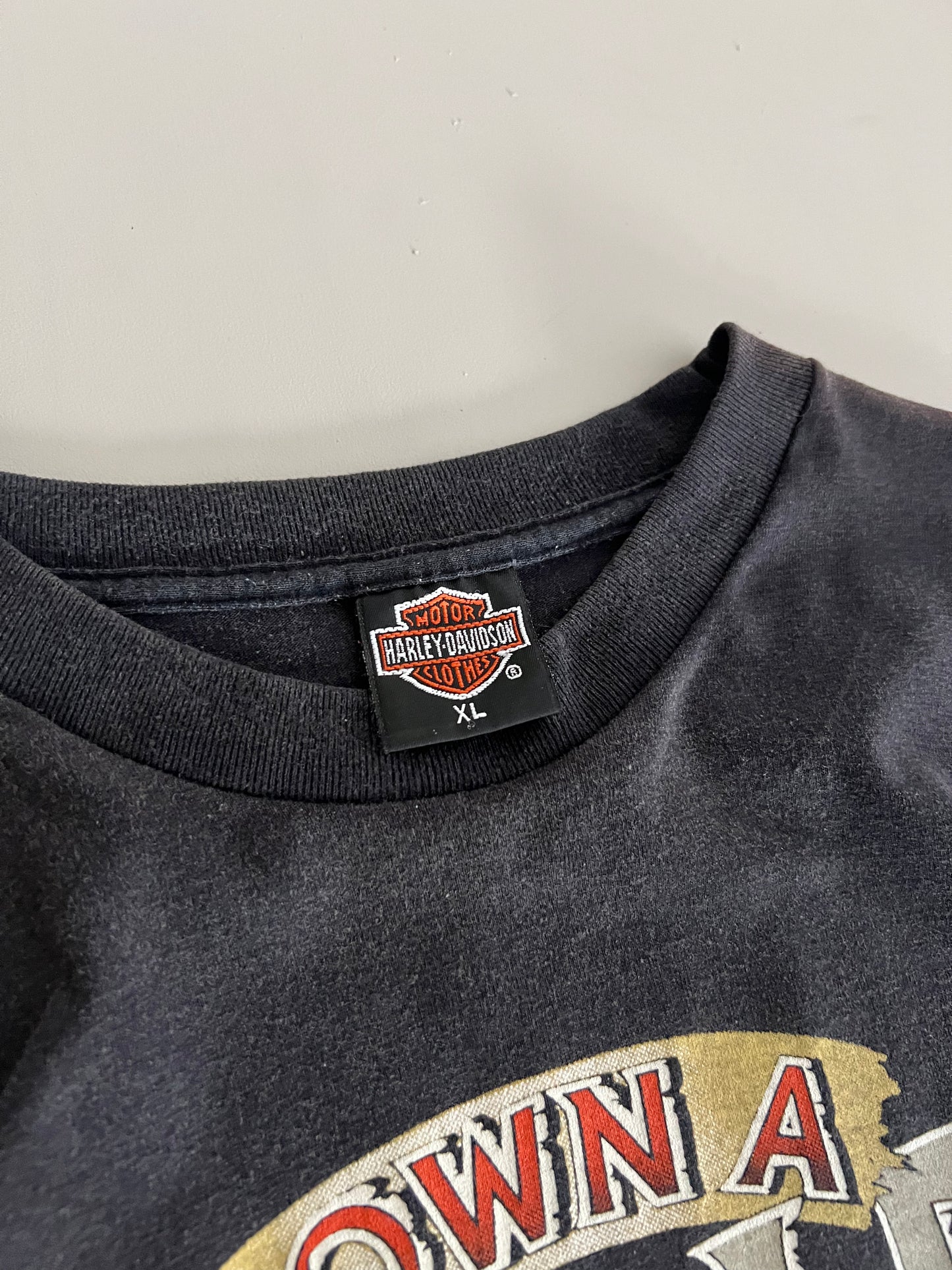 XL 1991 Harley Davidson I Own a Harley 3D Emblem T-shirt