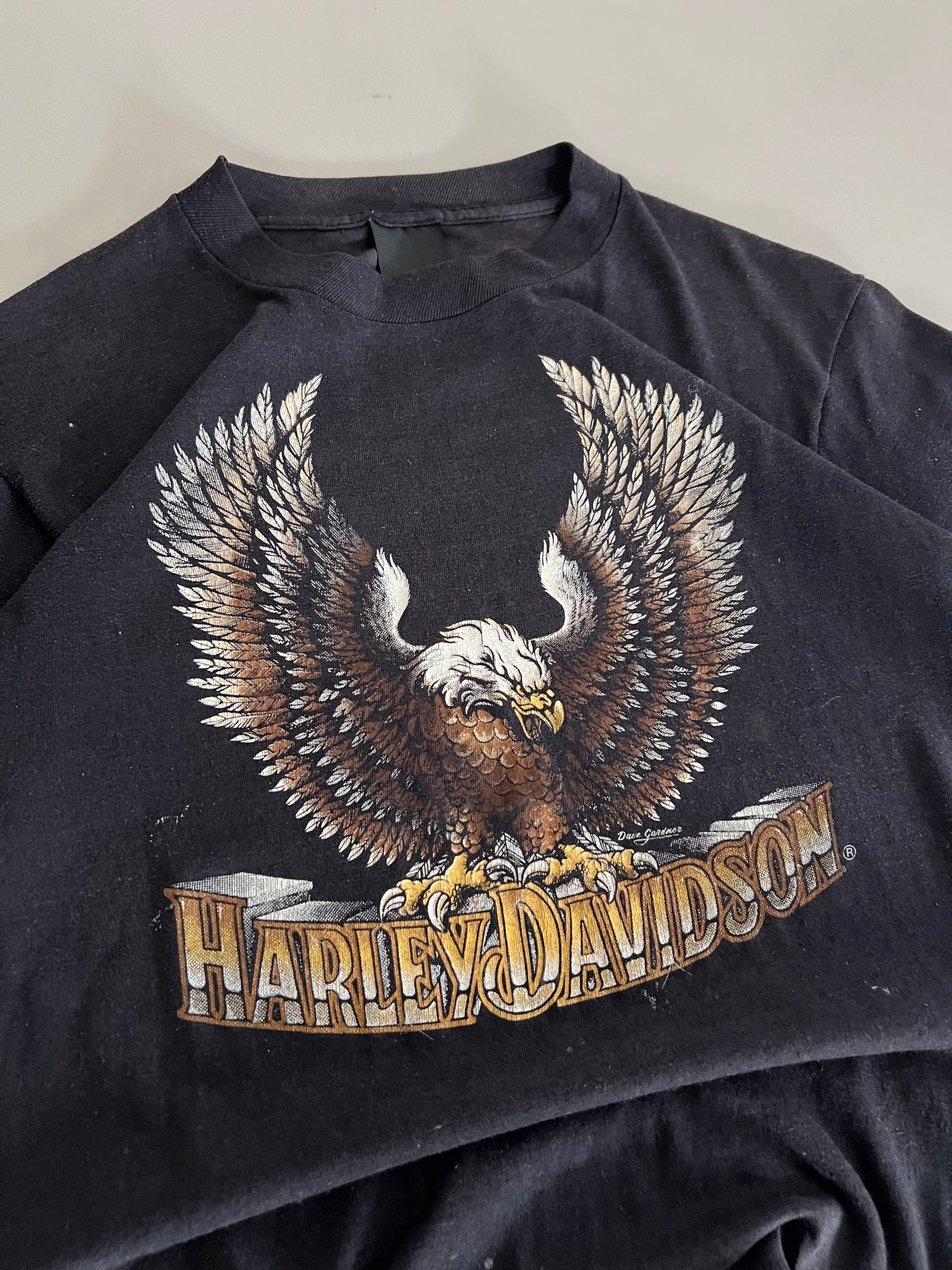 Medium 1980s Harley Davidson Texas 3D Emblem T-shirt