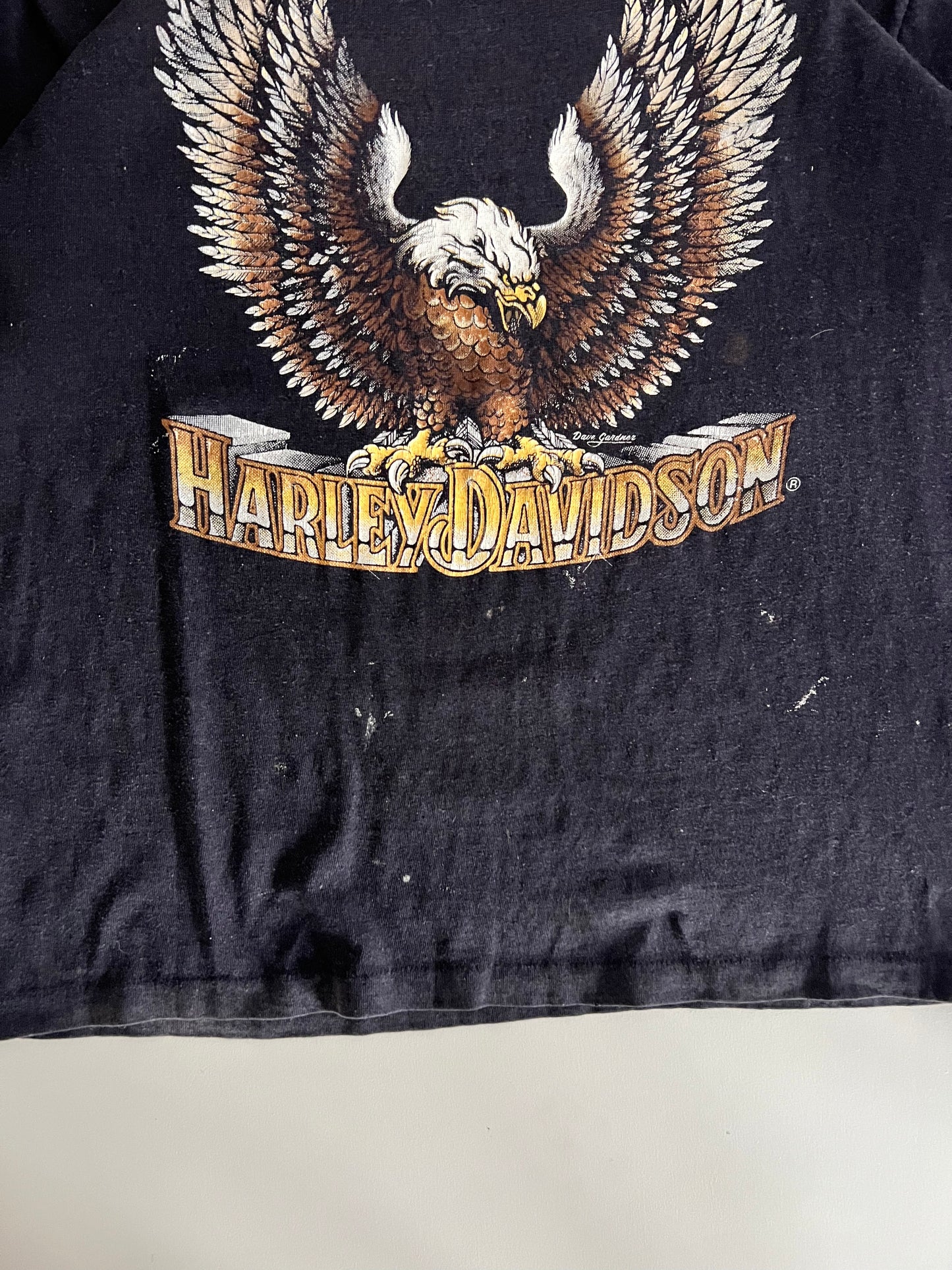 Medium 1980s Harley Davidson Texas 3D Emblem T-shirt