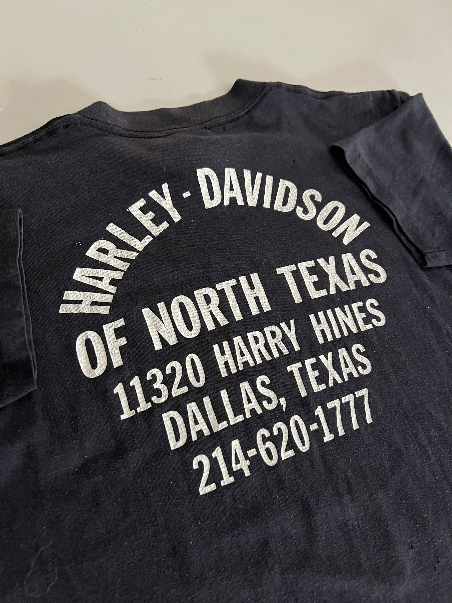 Medium 1980s Harley Davidson Texas 3D Emblem T-shirt
