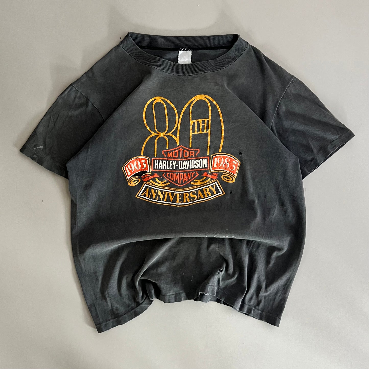 Medium 1983 Thrashed Harley Davidson South Carolina T-shirt