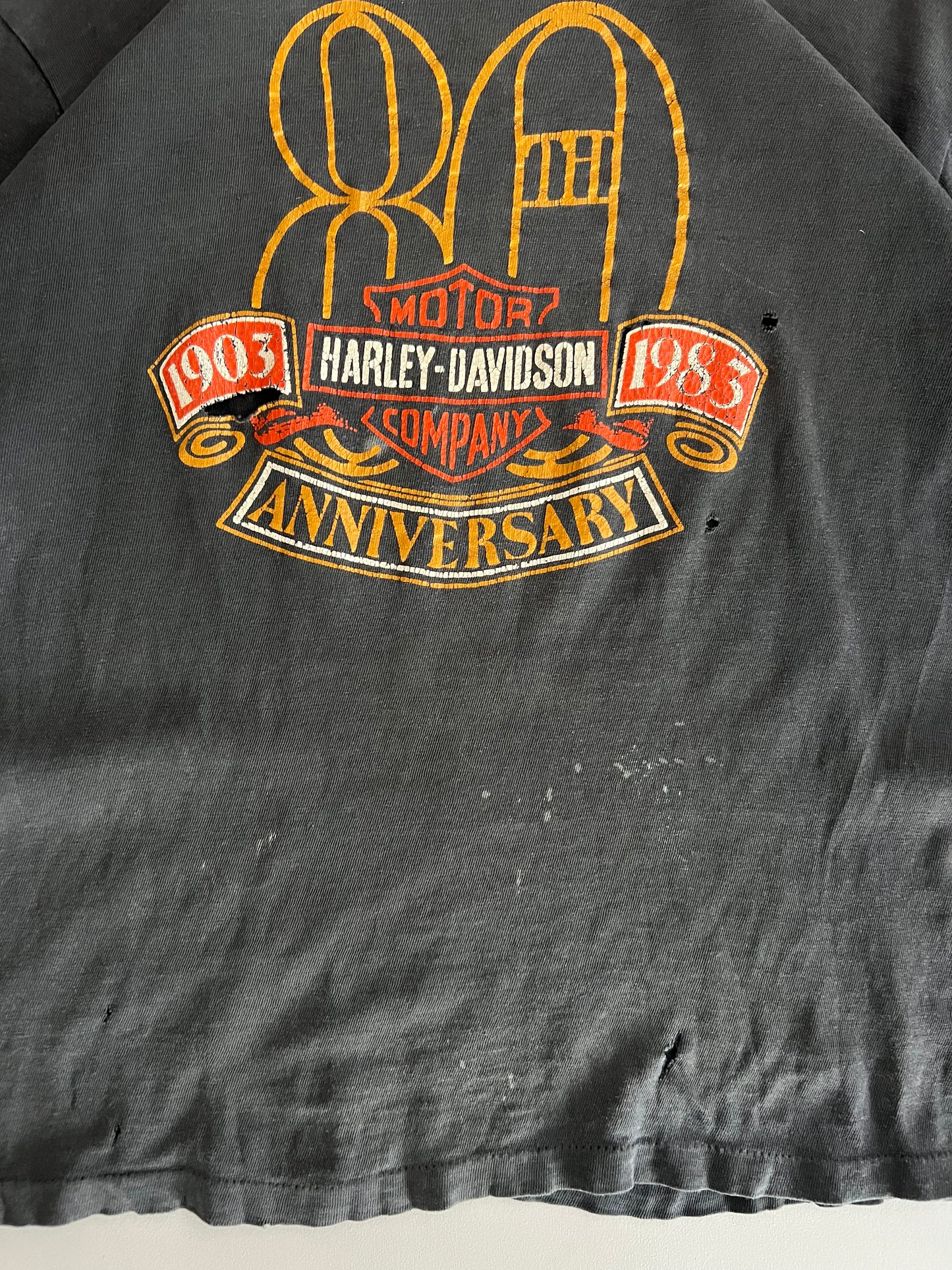 Medium 1983 Thrashed Harley Davidson South Carolina T-shirt