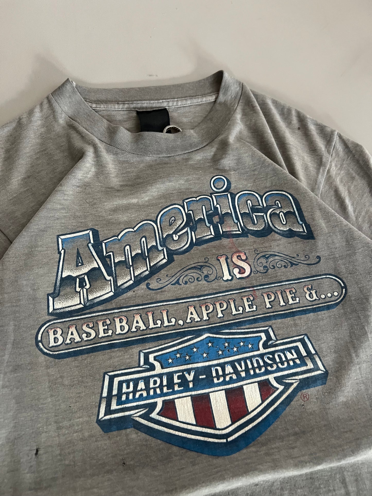 Medium 1980s Harley Davidson Texas 3D Emblem T-shirt
