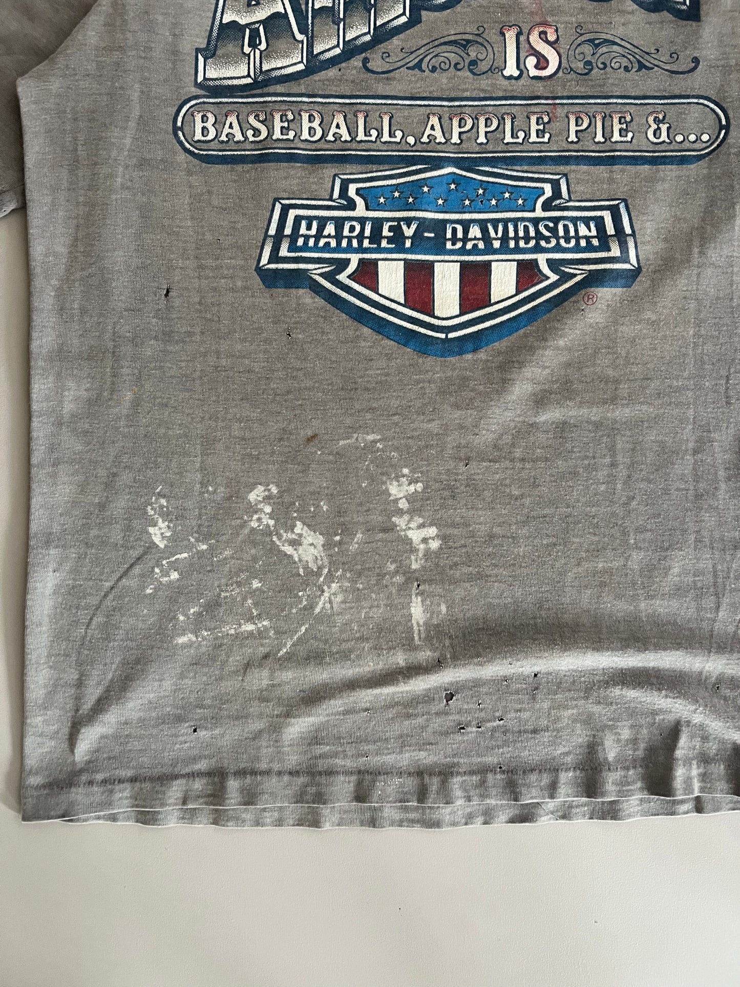 Medium 1980s Harley Davidson Texas 3D Emblem T-shirt