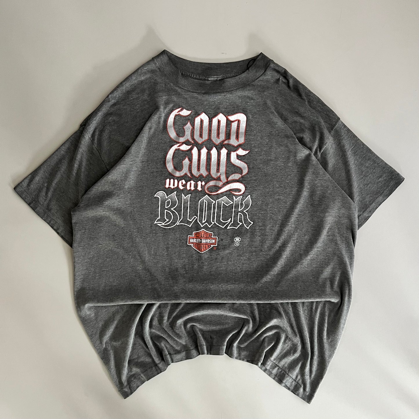 3XL Harley Davidson Good Guys Wear Black 3D Emblem T-shirt