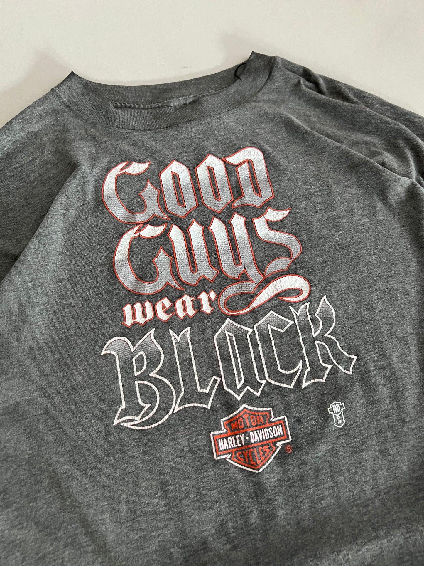3XL Harley Davidson Good Guys Wear Black 3D Emblem T-shirt