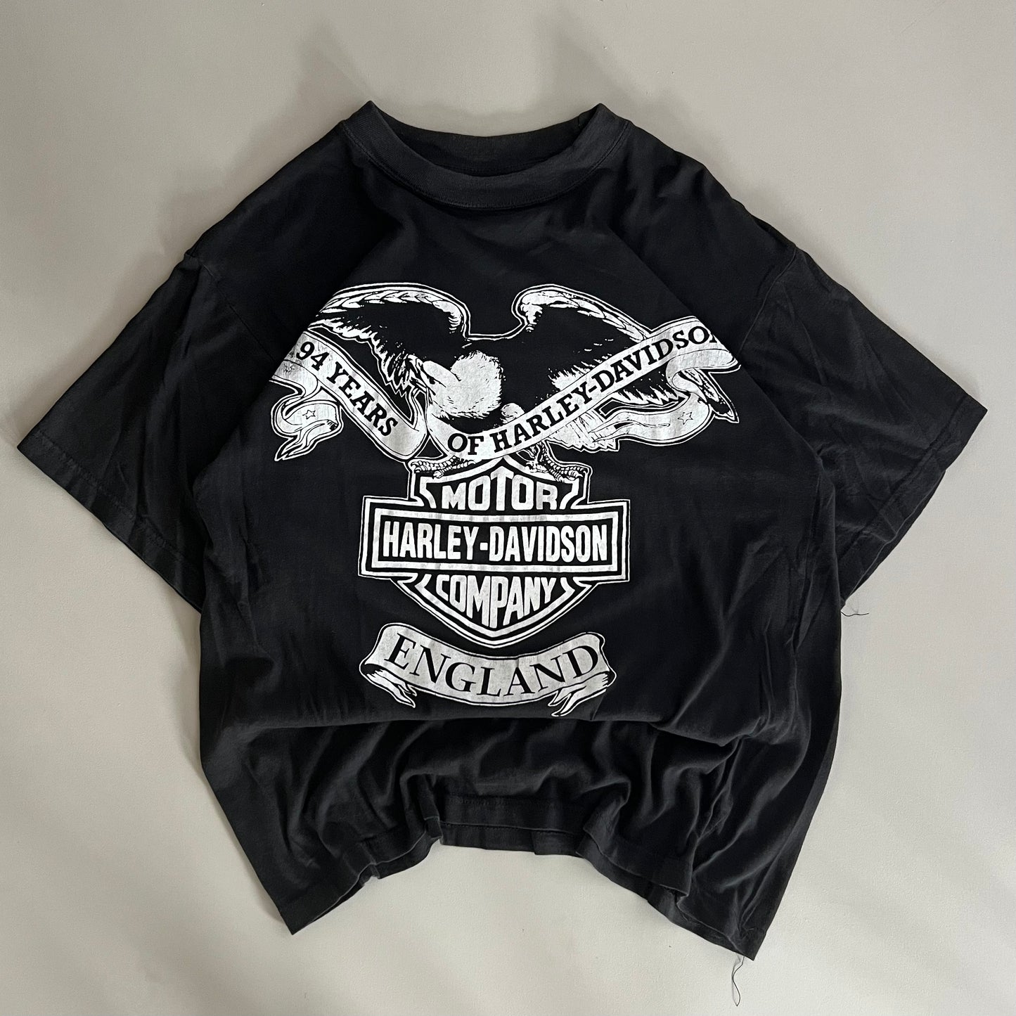Small 80s Harley-Davidson England Bootleg T-shirt