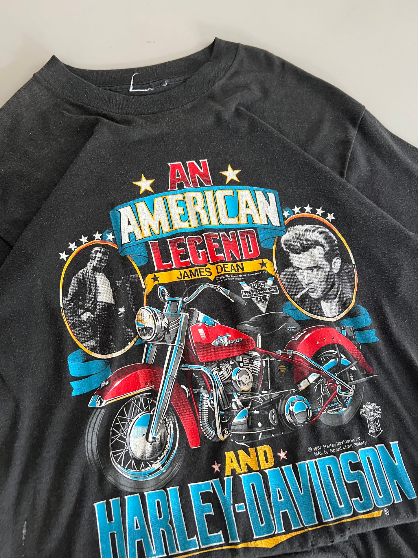 XL 1986 Harley Davidson James Dean T-shirt