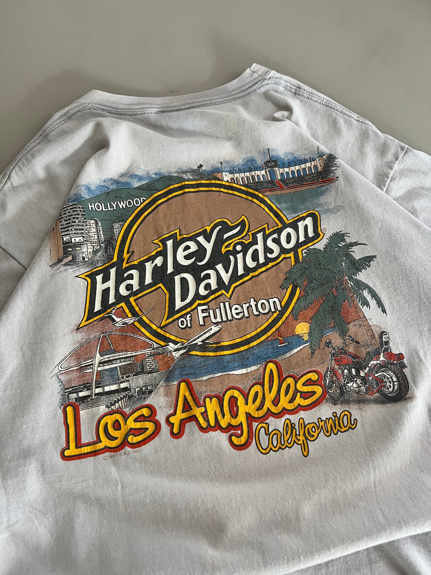 XL 1987 Harley Davidson Los Angeles T-shirt