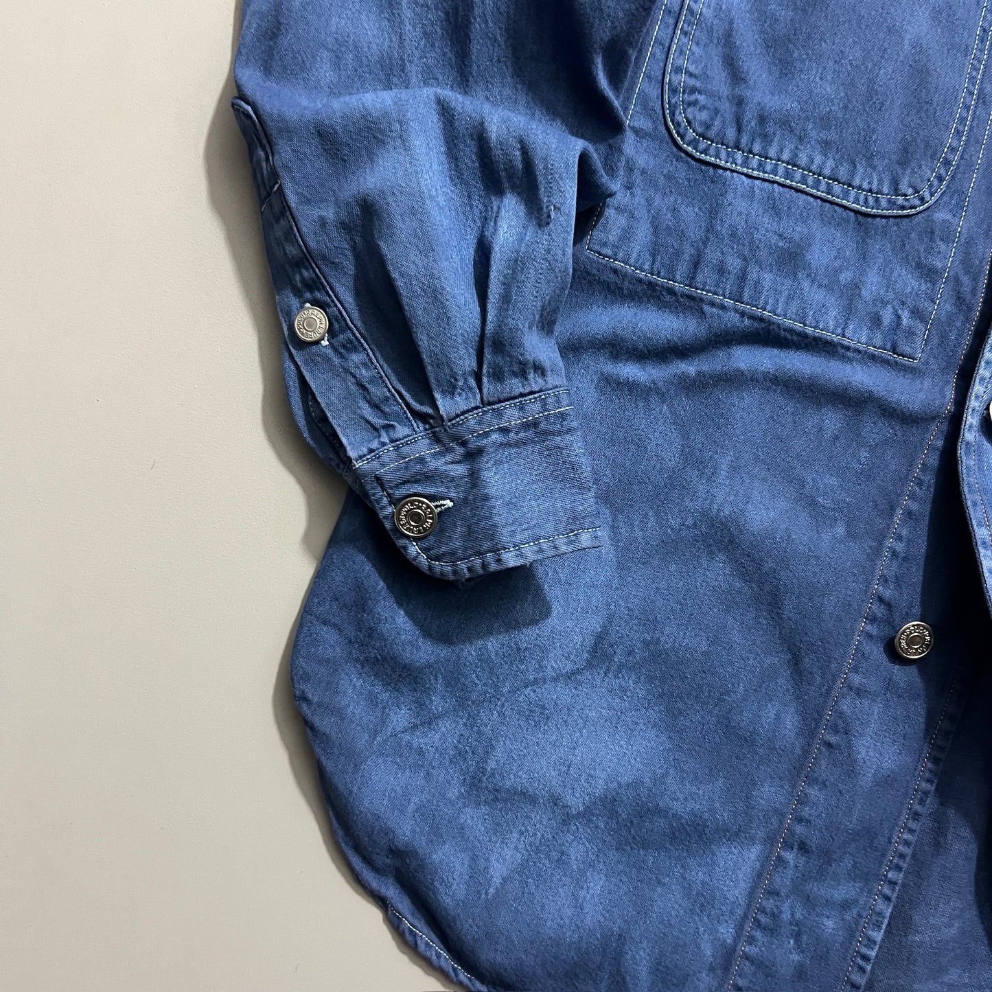 Medium 90s Ralph Lauren Country Over Dye Denim Top