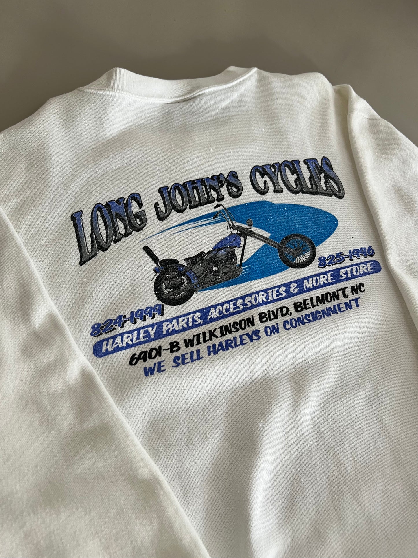 Large 1992 Harley Davidson American Tradition 3D Emblem Sweatshirt