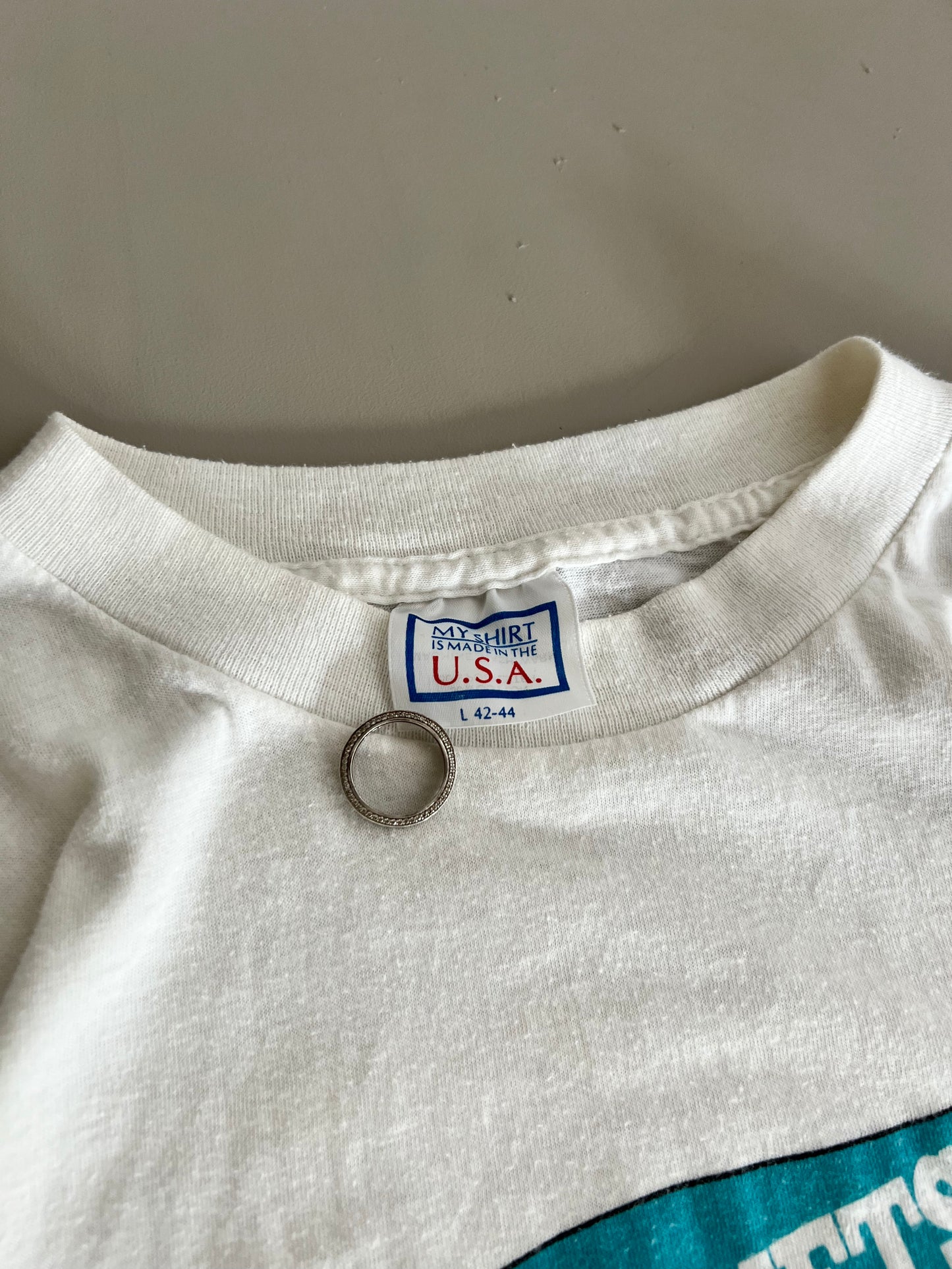 Large 90s Charlotte Observer Hornets T-shirt