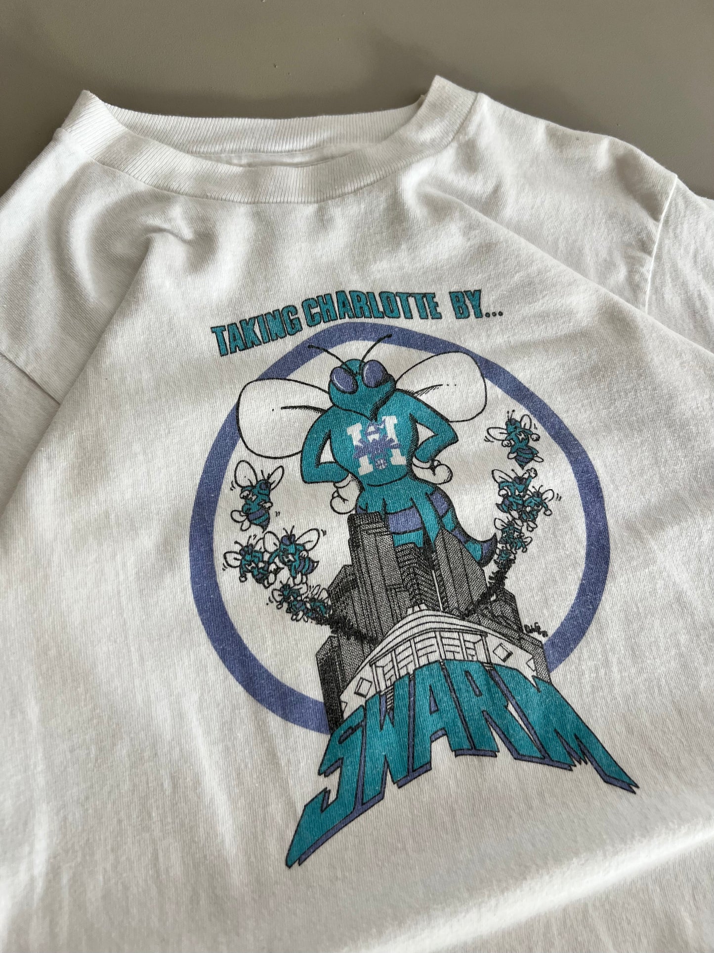 Small 80s Taking Charlotte by SWARM T-shirt