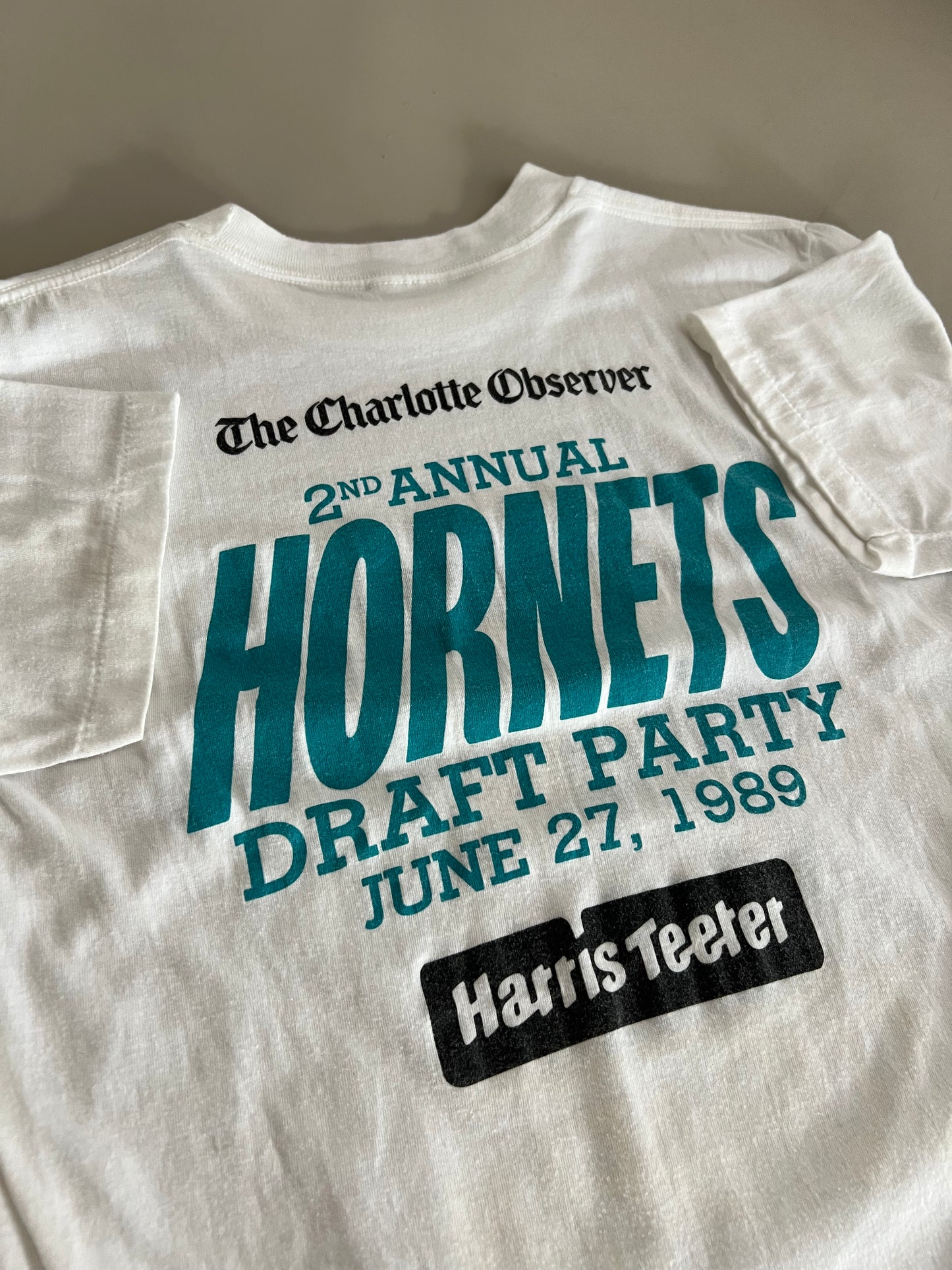 XL 1989 Charlotte Hornets SuperFan T-shirt