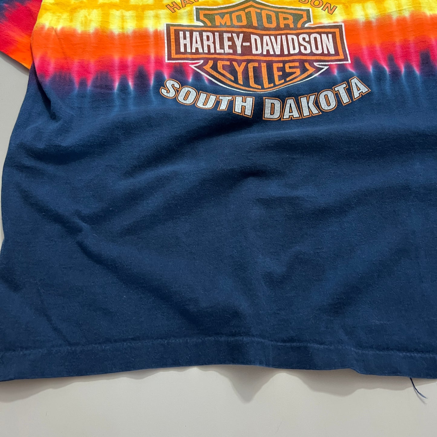 Large 2004 Harley Davidson Sturgis South Dakota Tie Dye T-shirt