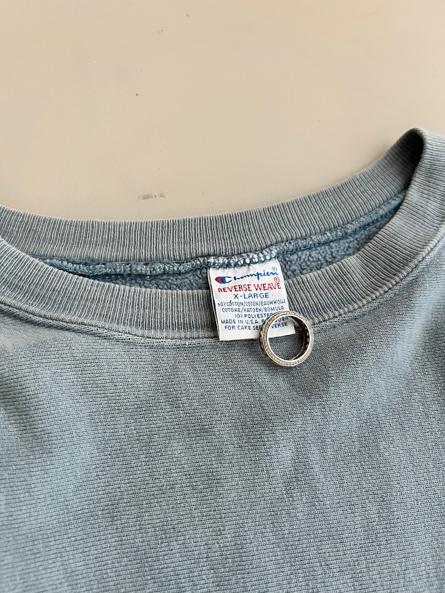 XL 90s Blue Champion Reverse Weave Sweatshirt