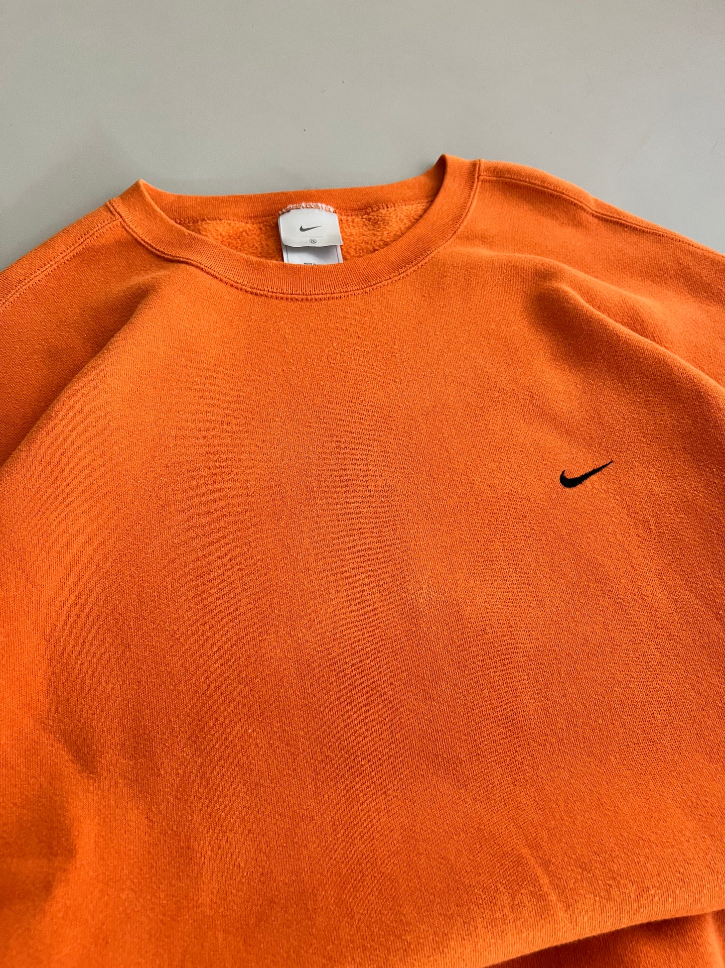 XXL 2000s Orange Nike Embroidered Sweatshirt