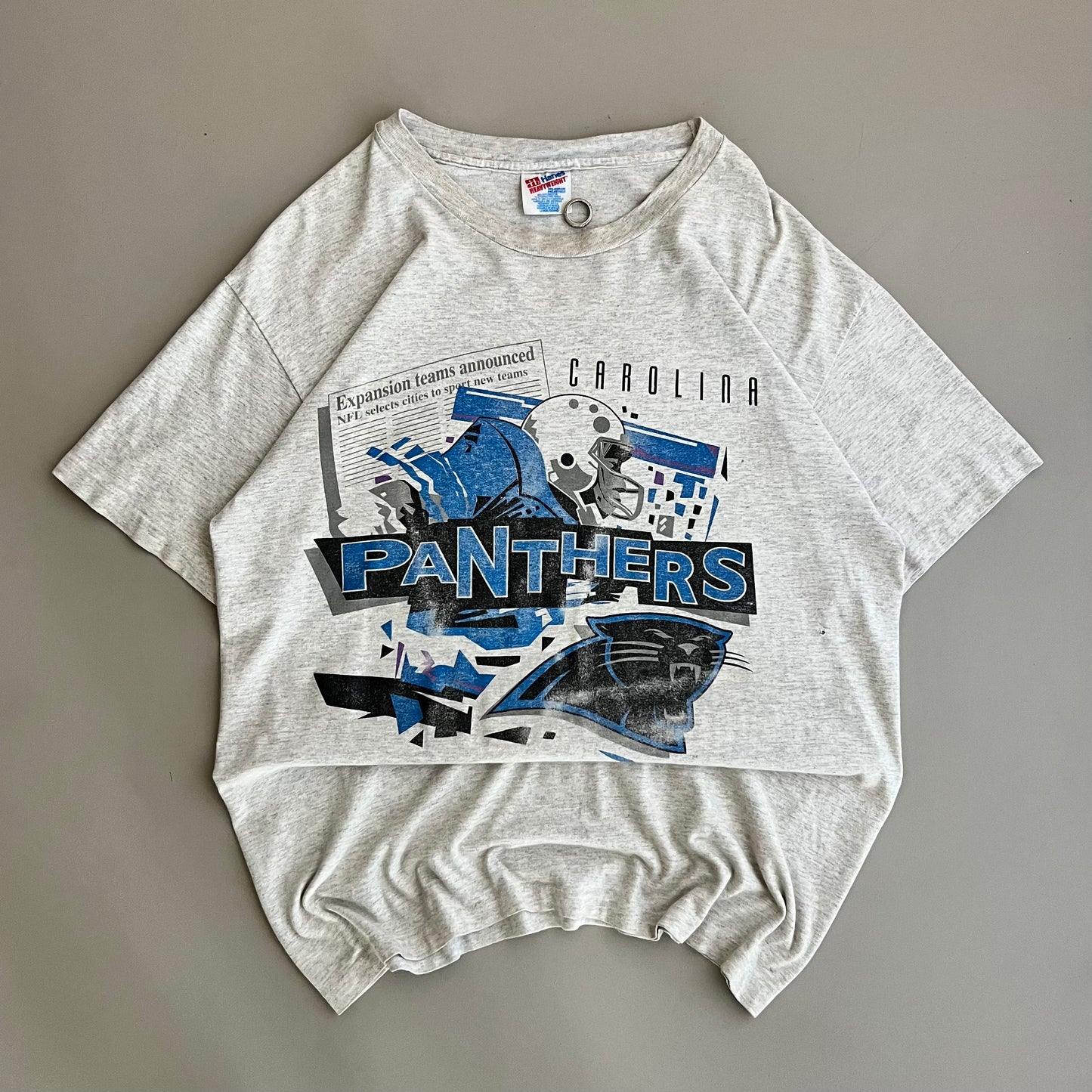 1993 Carolina Panthers Newspaper T-shirt