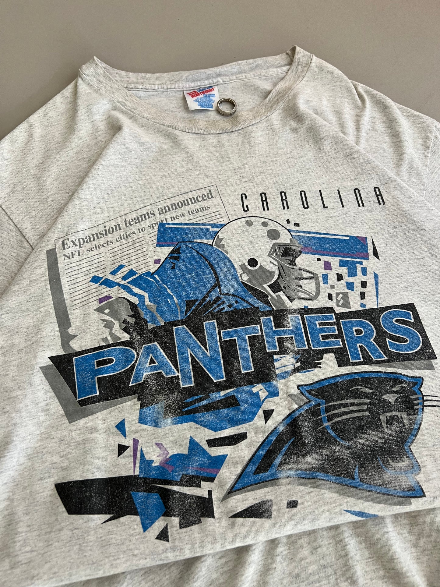 1993 Carolina Panthers Newspaper T-shirt