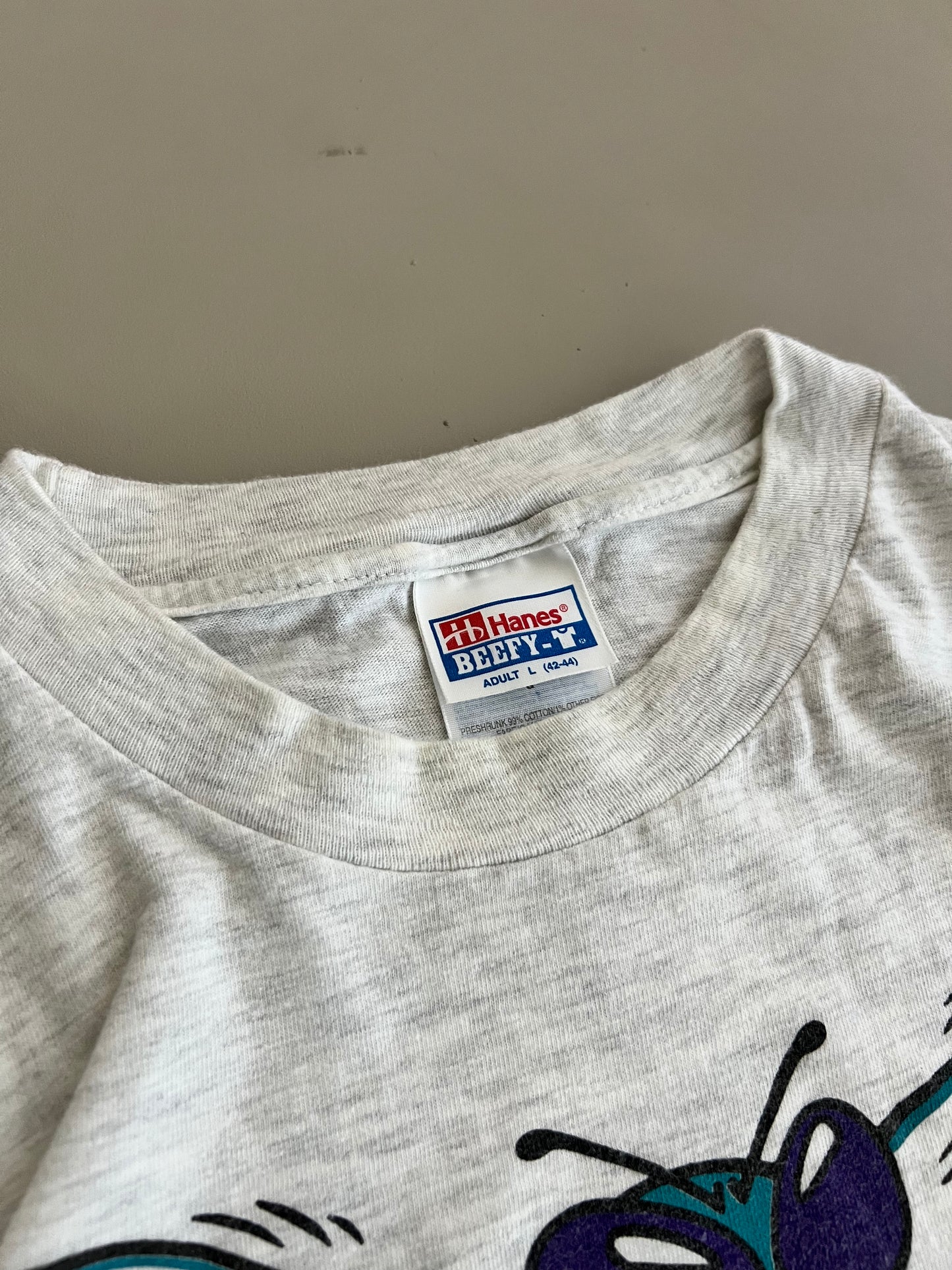 Large 90s Charlotte Hornets WBT T-shirt