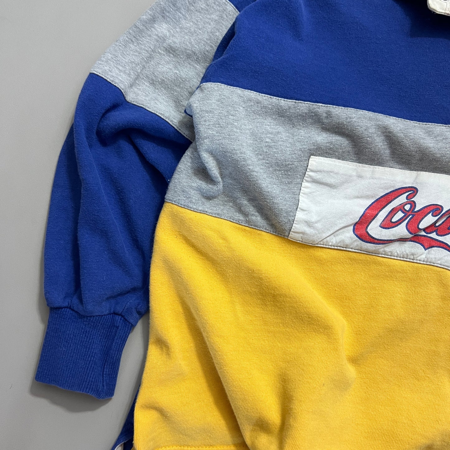 Large 1990s Coca Cola Collared Sweatshirt