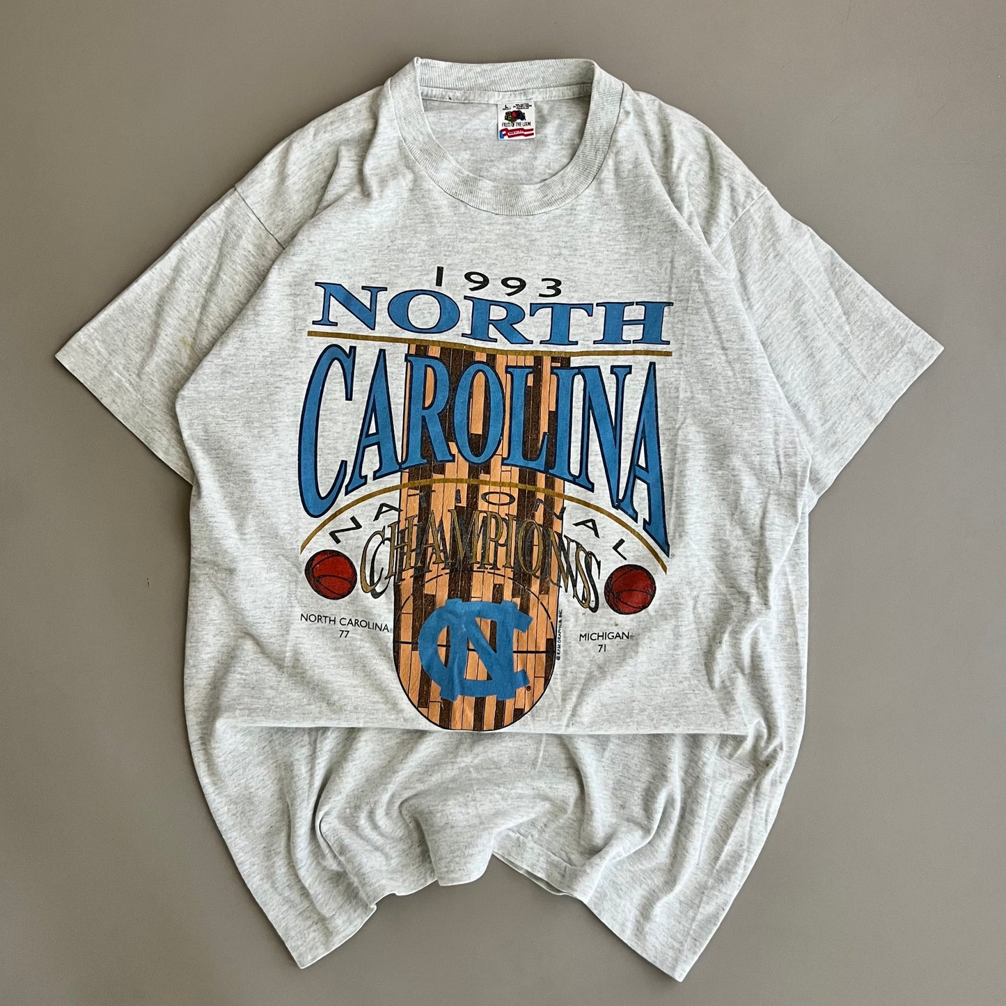 Large 1993 UNC Tar Heels Champs T-shirt