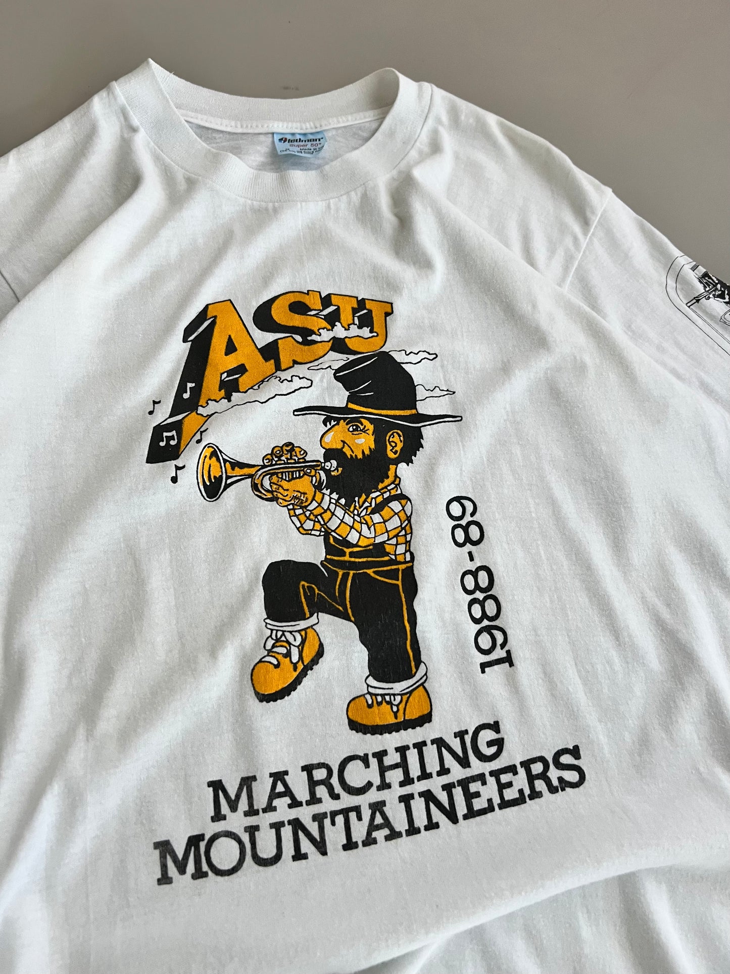 Large 1989 Appalachian State Marching Band T-shirt