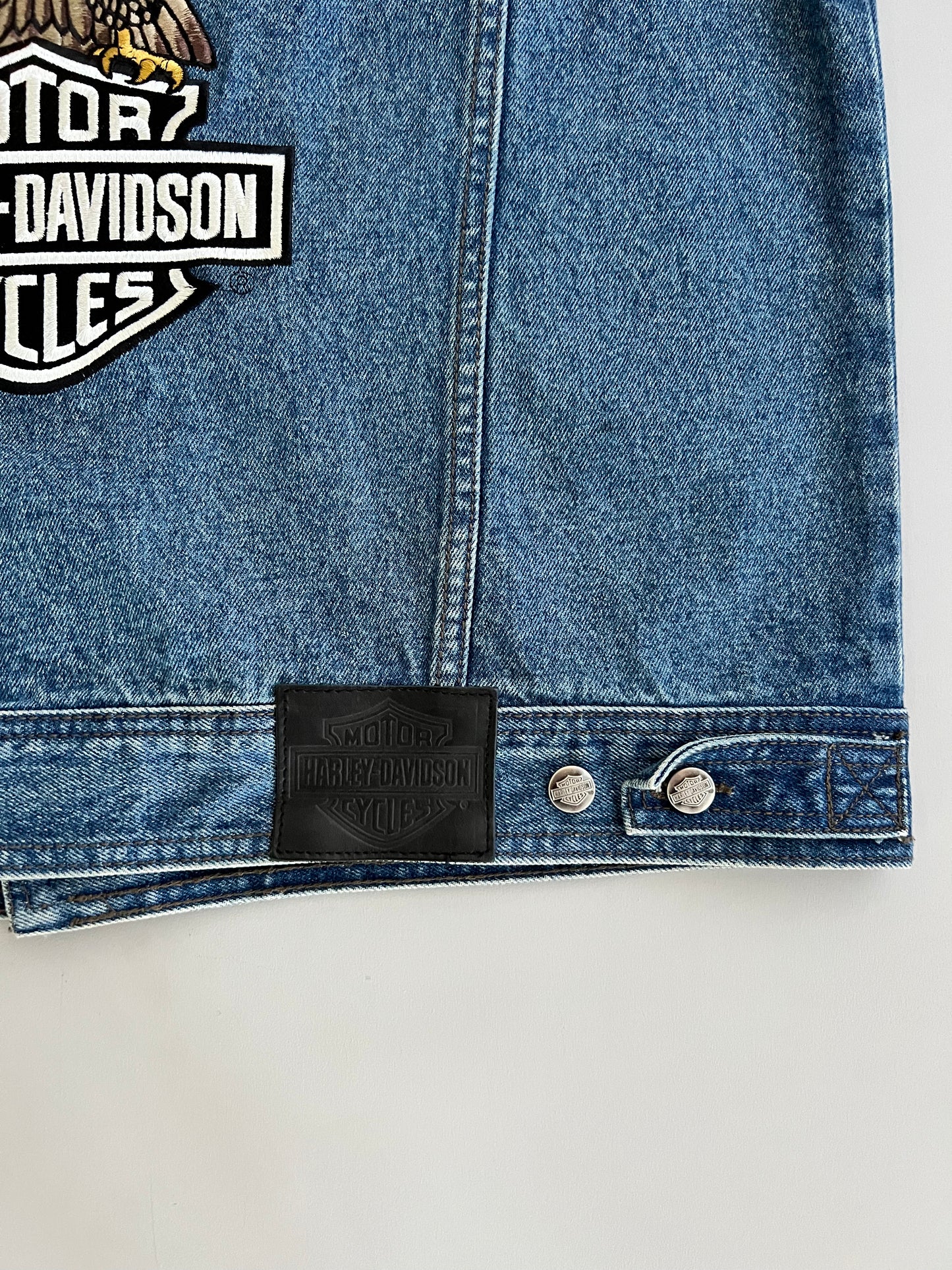 Large 2000s Harley-Davidson Denim Vest
