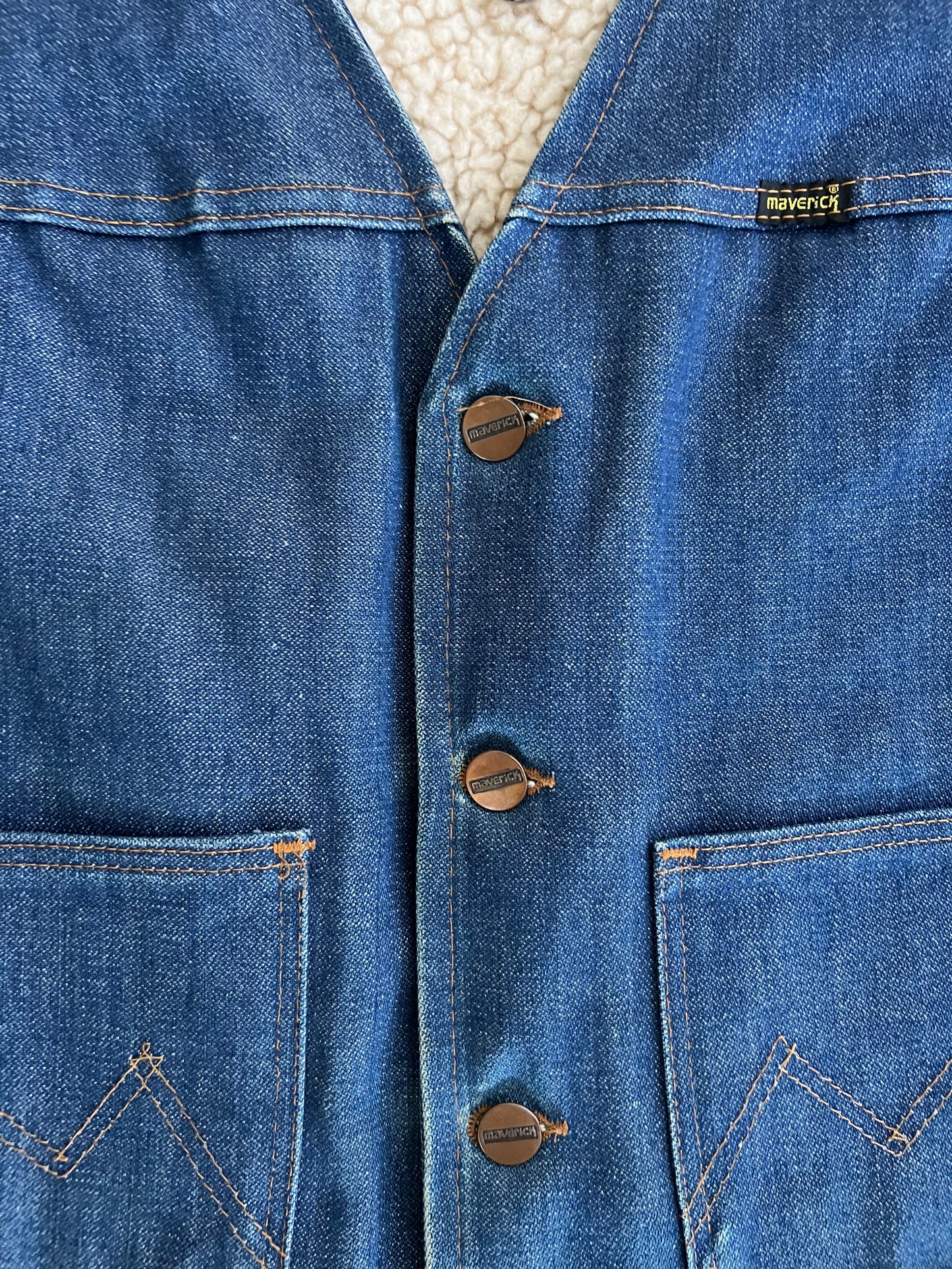 Medium 80s Maverick Denim Vest