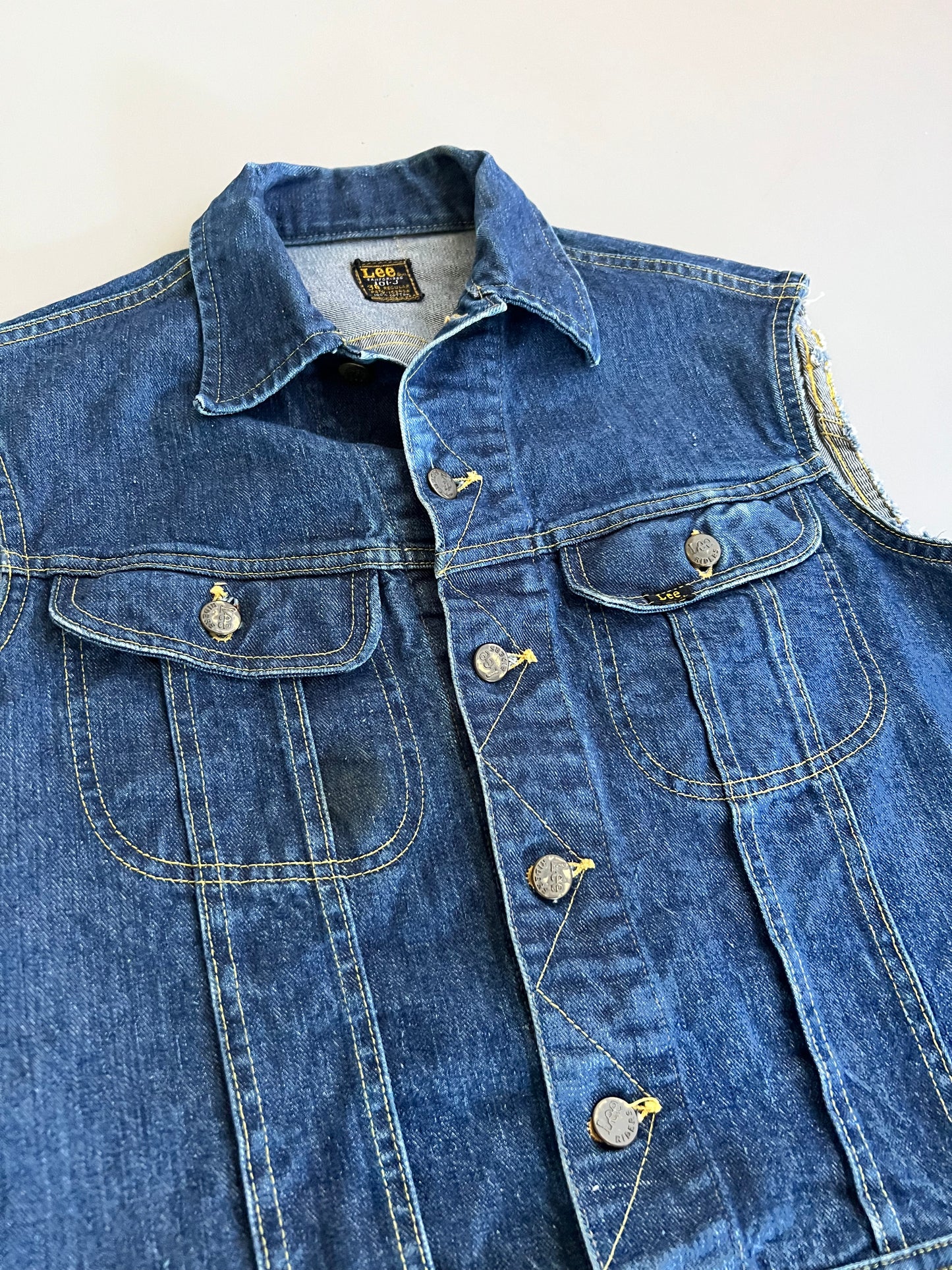 Medium 60s Lee 101-j Denim Vest