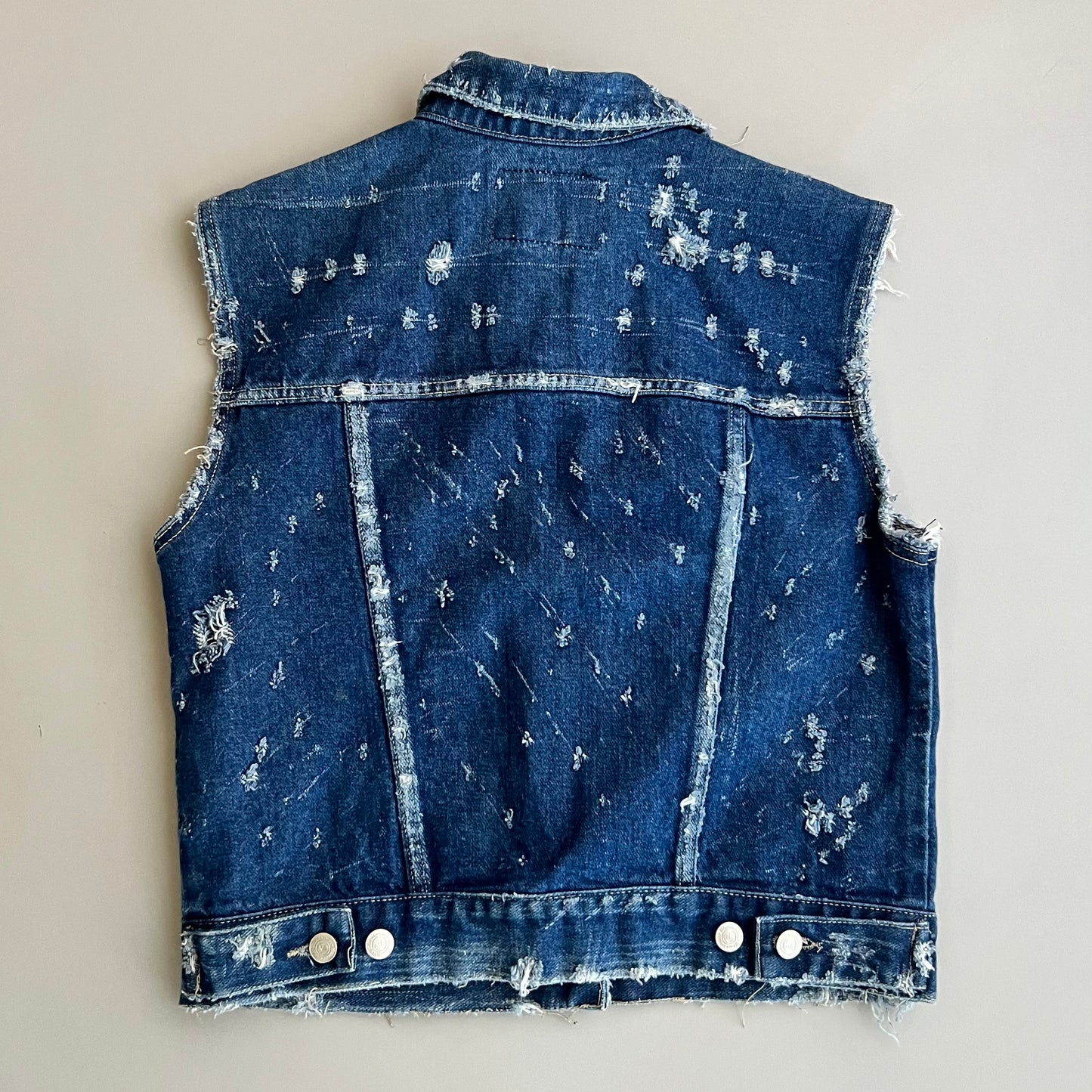 Medium 90s Paris Blues Denim Vest