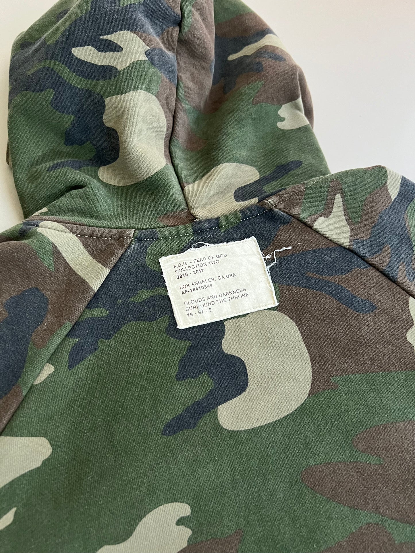 Large Fear Of God Duck Camo Sweatshirt