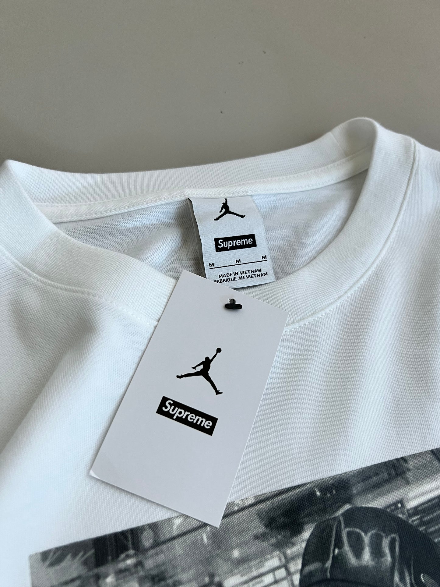 Medium Supreme X Jordan Biggie Photo T-shirt