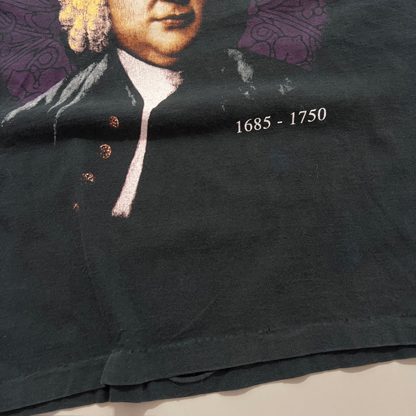 XL 1990s Johann Sebastian Bach Portrait T-shirt