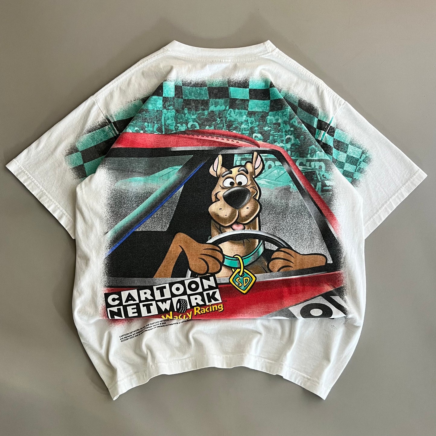 XL 2000 Scooby Doo Cartoon Network Racing AOP T-shirt