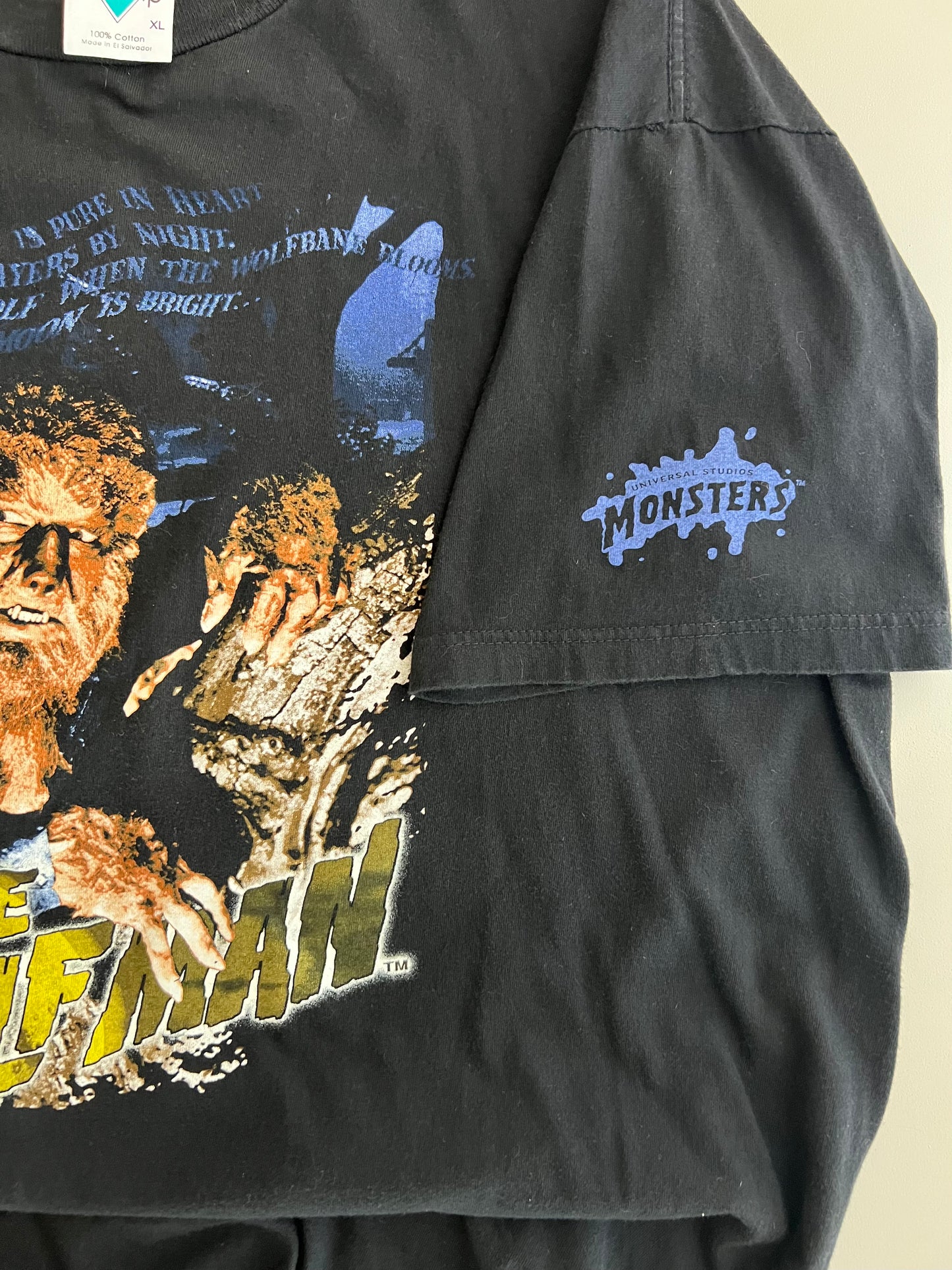 XL 90s The Wolfman Universal Studios Monsters T-shirt