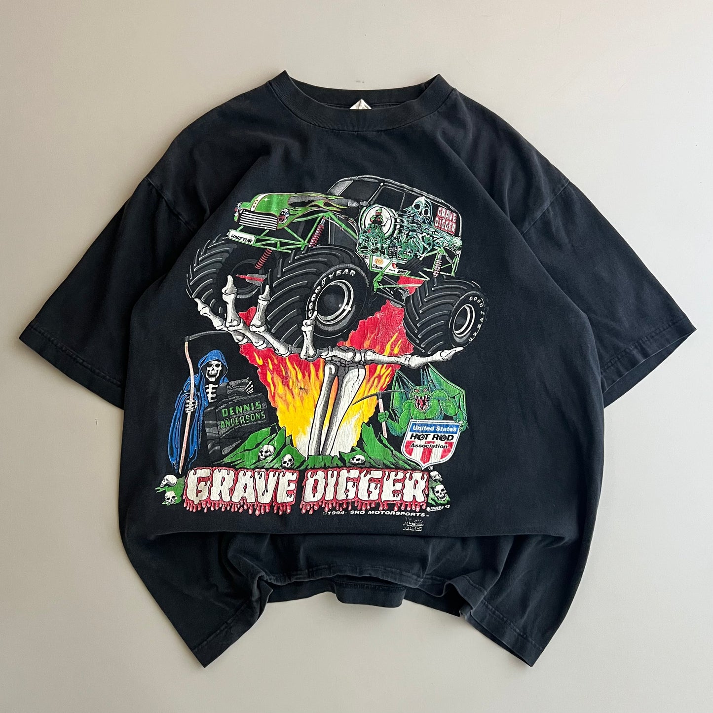 XL 1993 Grave Digger USHR T-shirt