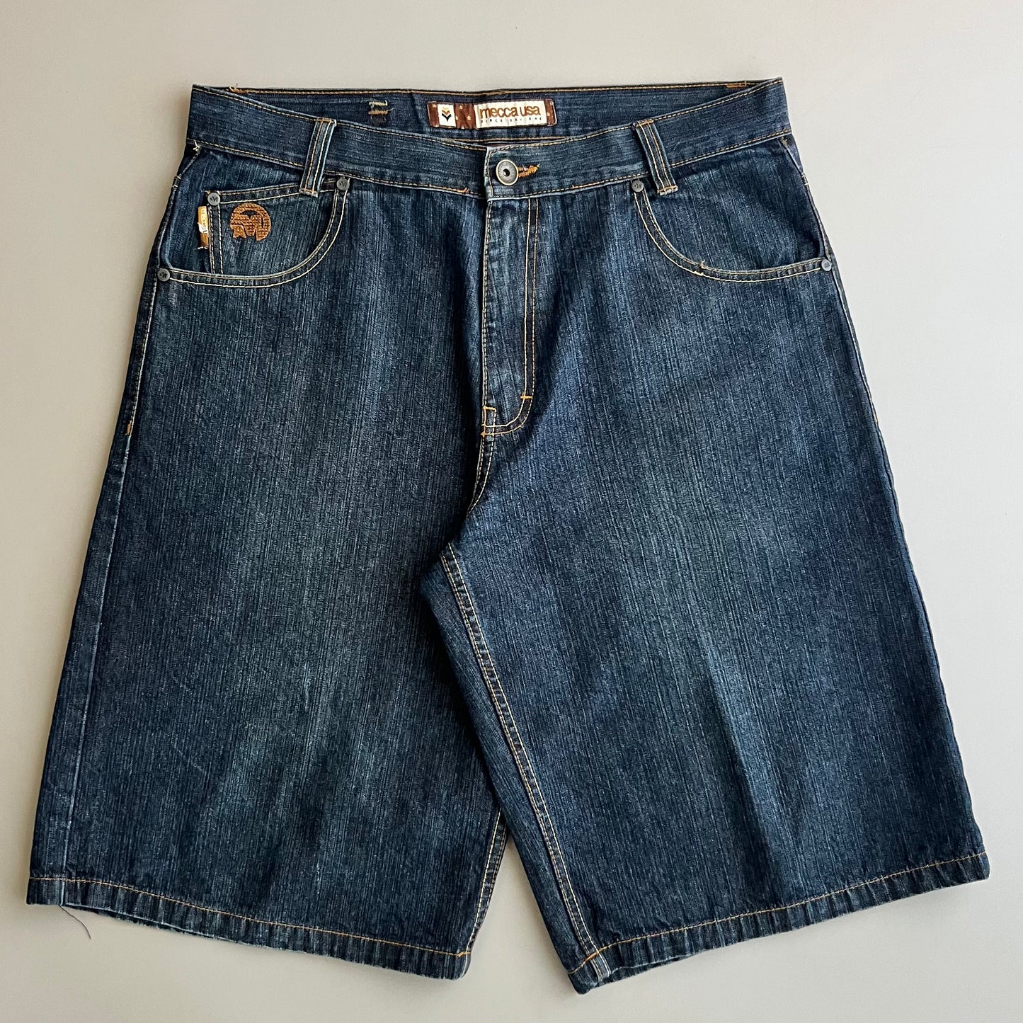 38w Y2K Mecca Denim Shorts