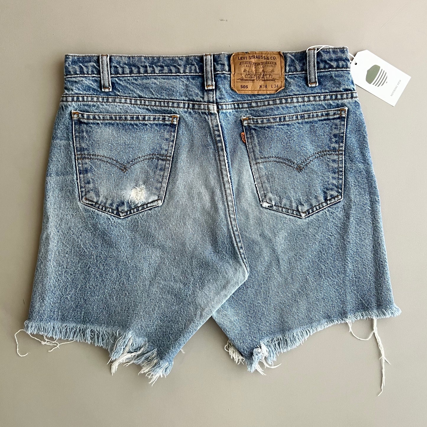 34w 90s Levi's Orange Tab Denim Shorts