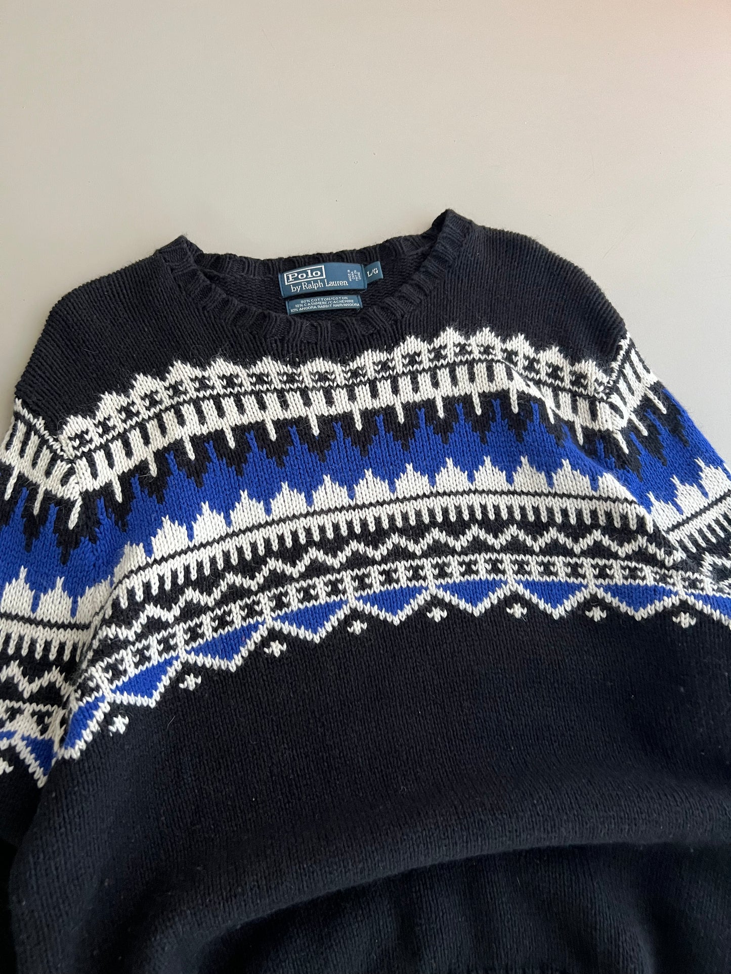 Large 90s Polo Ralph Lauren Knit Sweater
