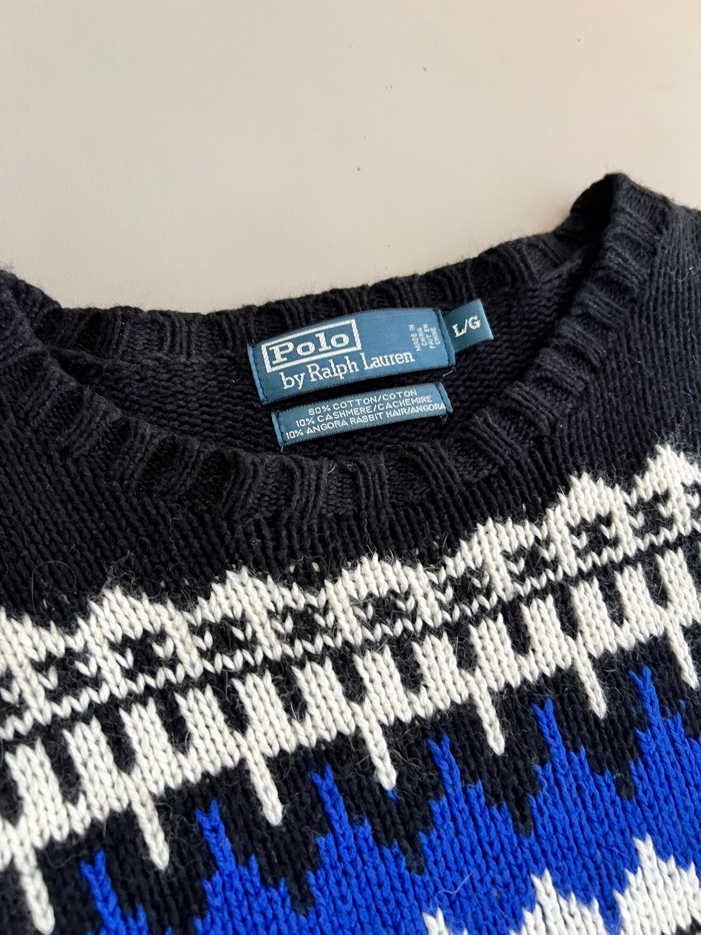 Large 90s Polo Ralph Lauren Knit Sweater