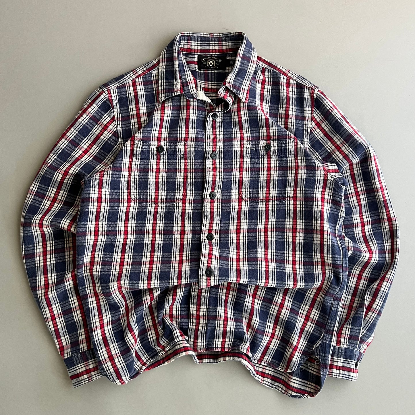 Medium Polo RRL Plaid Button Shirt