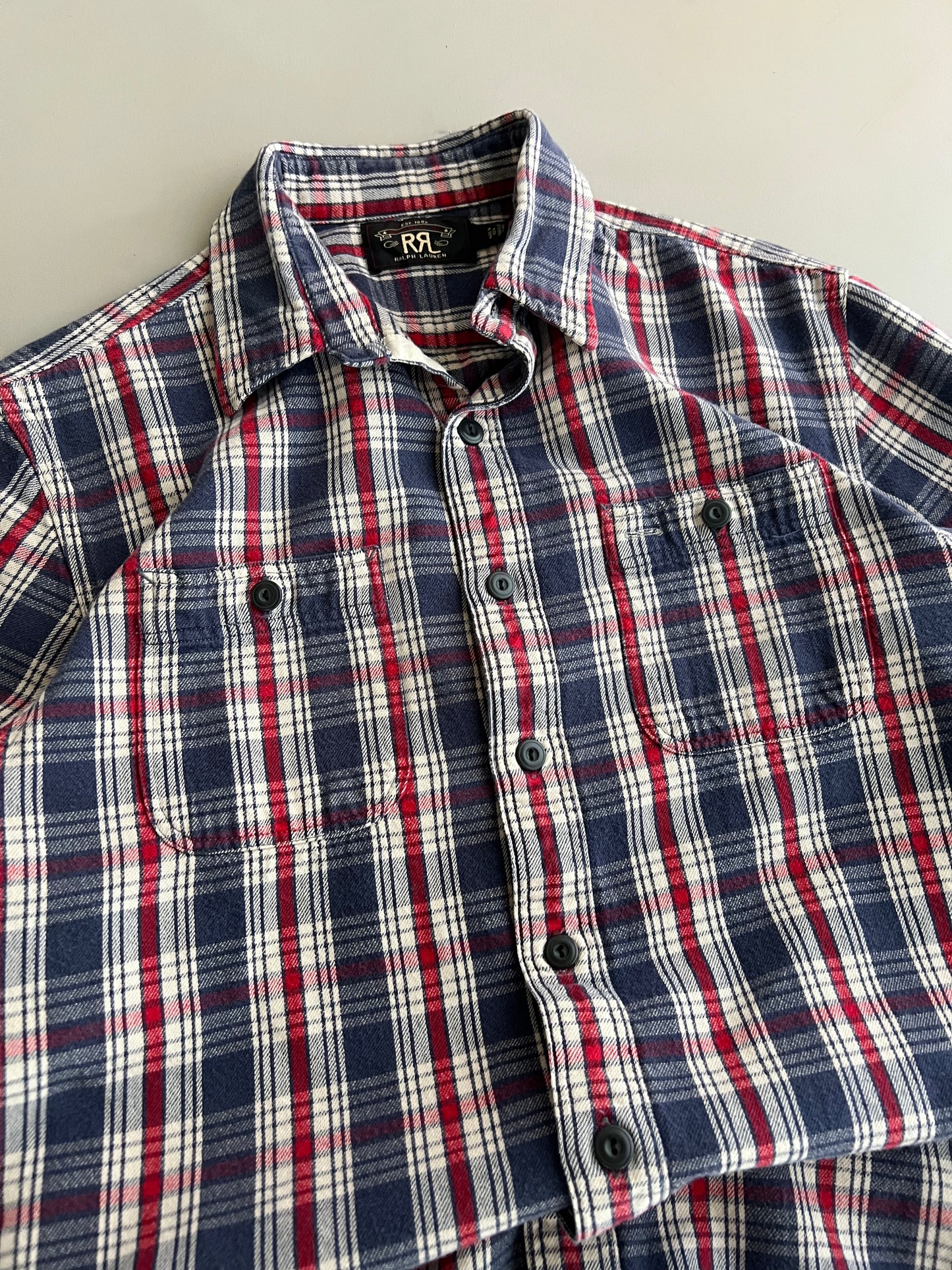 Medium Polo RRL Plaid Button Shirt