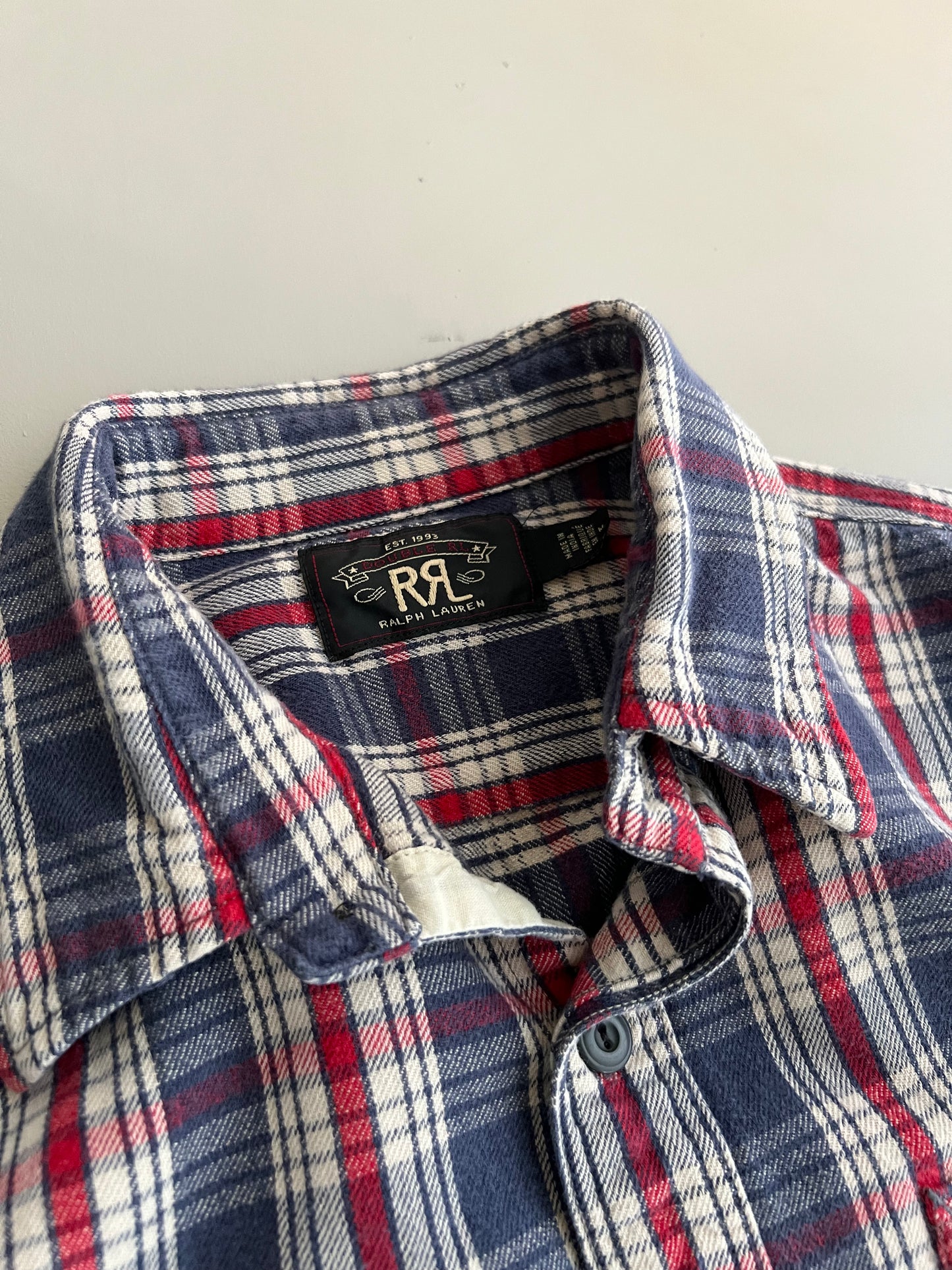 Medium Polo RRL Plaid Button Shirt