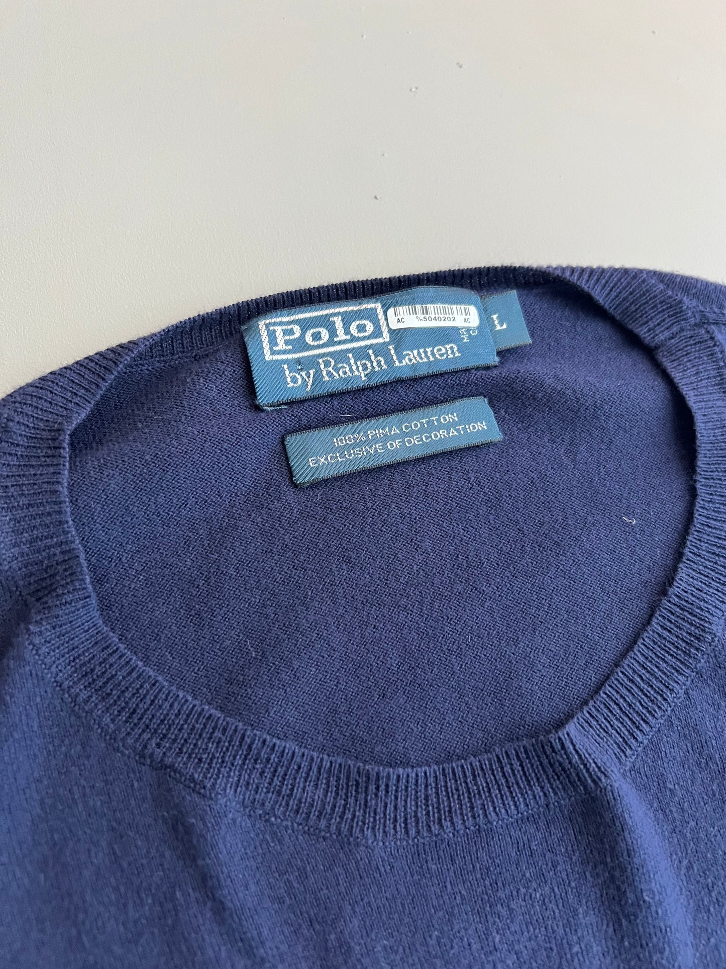 Large 2000s Polo Ralph Lauren Pima Cotton Sweater