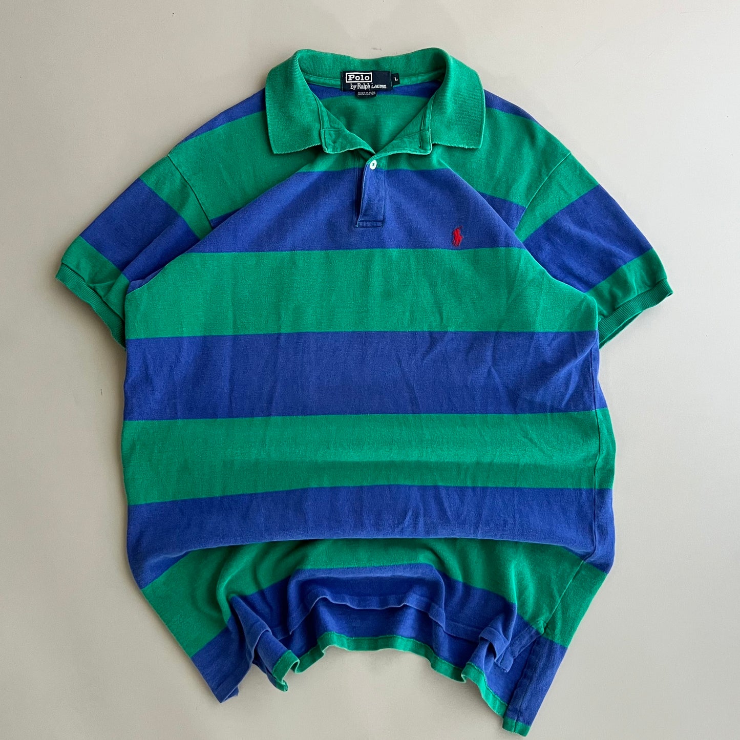 Large 90s Polo Ralph Lauren Short Sleeve Collared Shirt