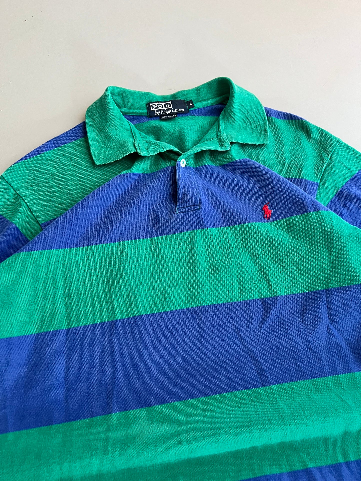 Large 90s Polo Ralph Lauren Short Sleeve Collared Shirt
