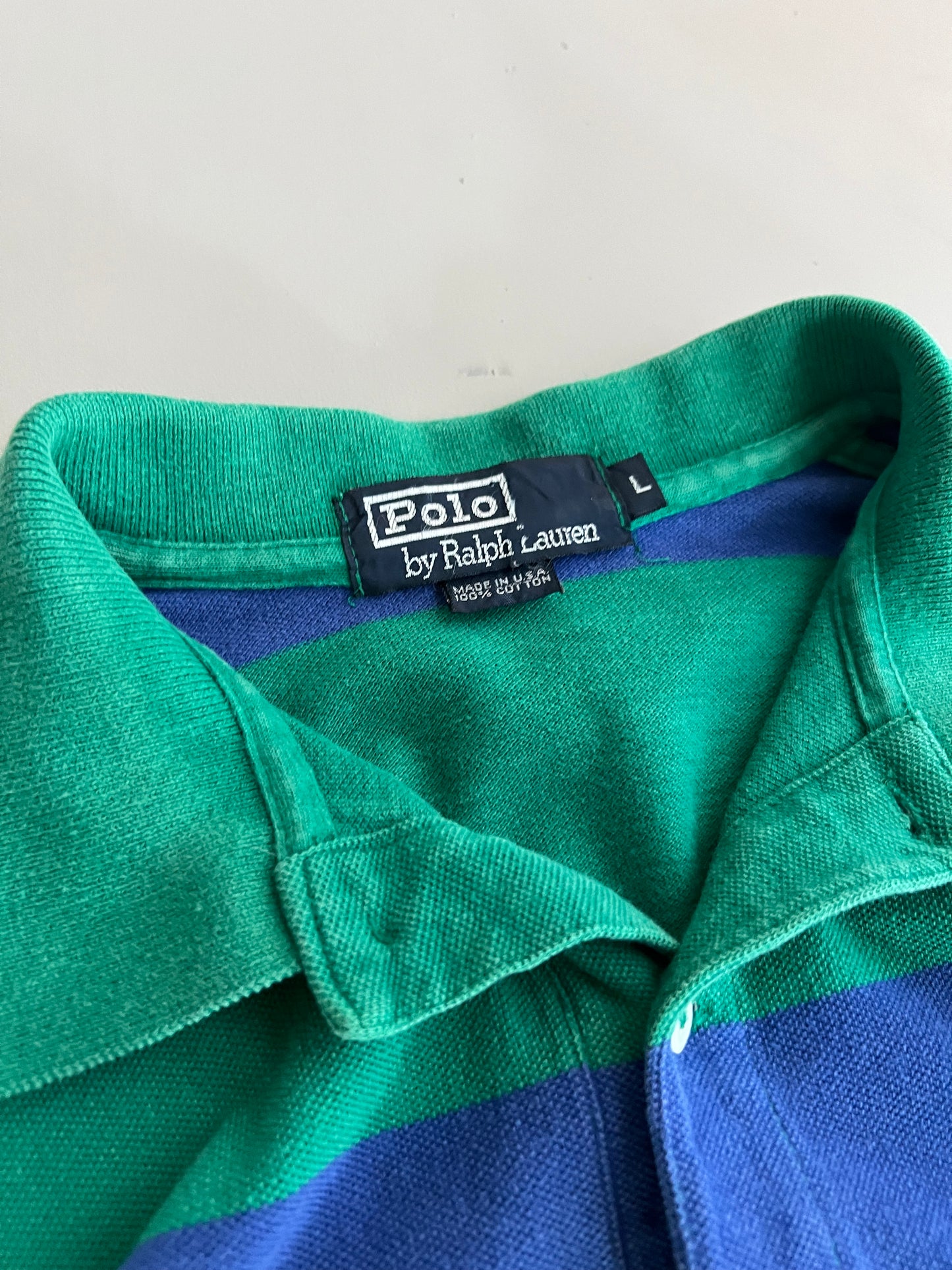 Large 90s Polo Ralph Lauren Short Sleeve Collared Shirt