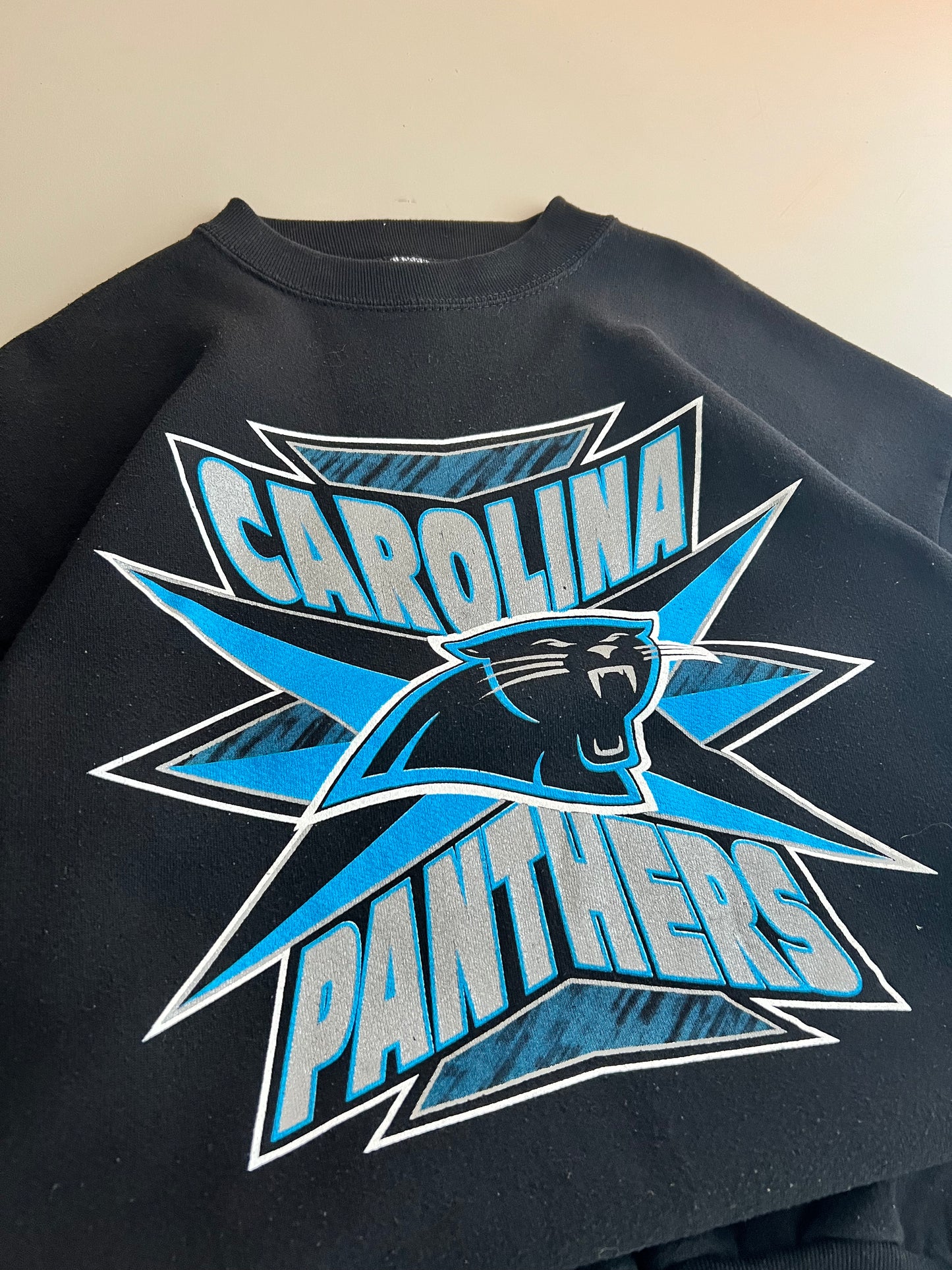 XL 90s Carolina Panthers Logo 7 Sweatshirt
